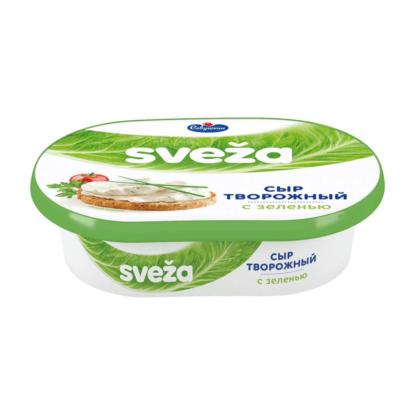Сыр творожный «Sveza» 60% с зеленью