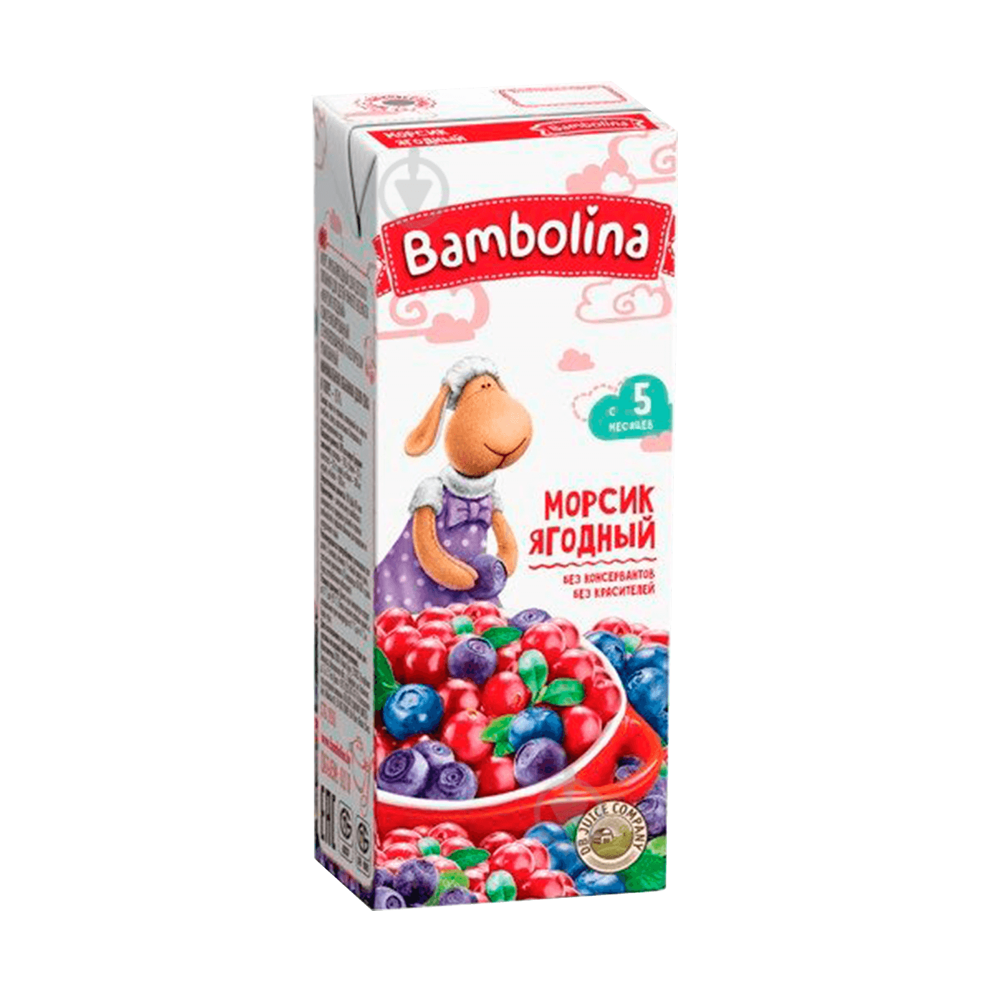 Морс «Bambolina» мультиягодный с 5 месяцев