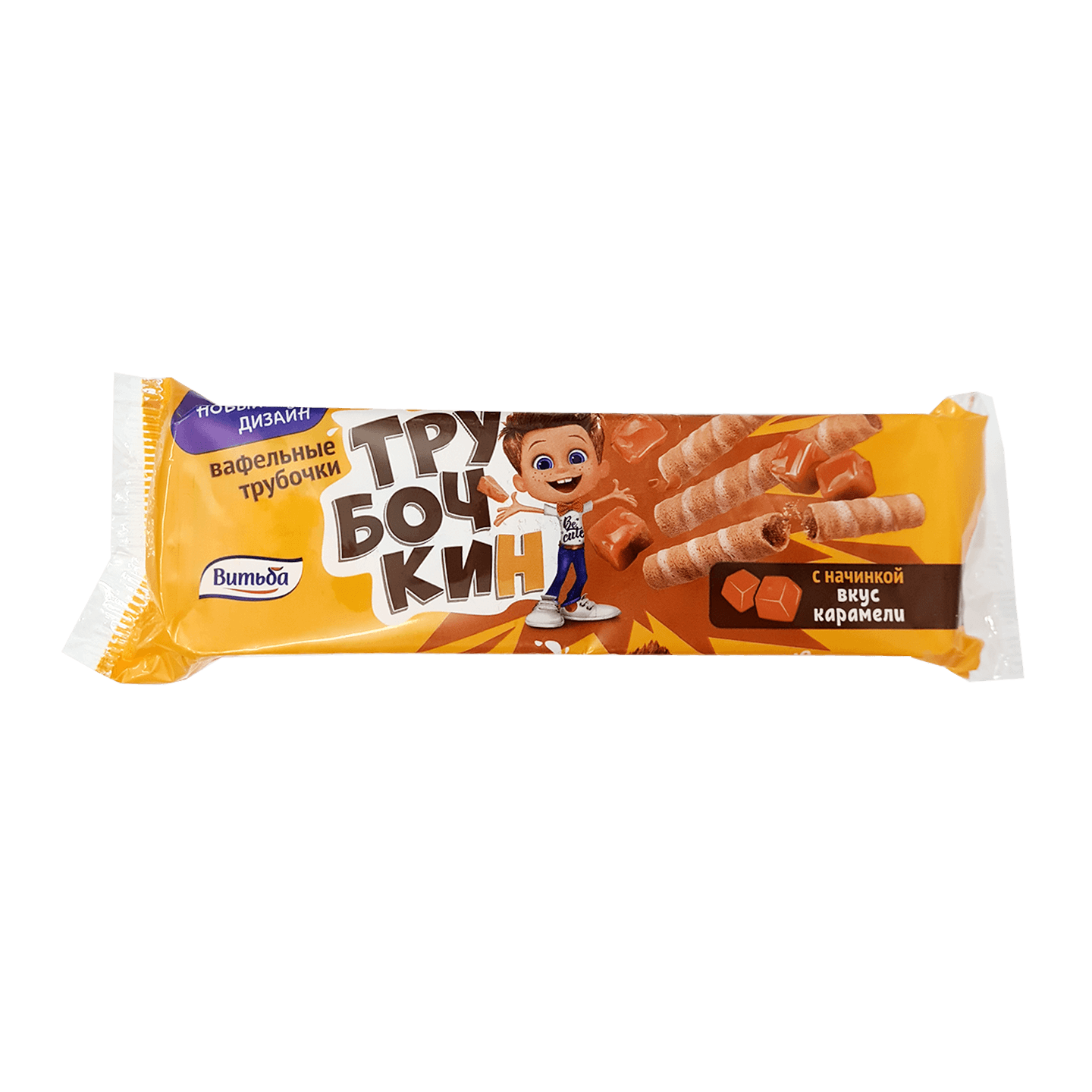 Вафельные трубочки «Трубочкин» вкус карамели