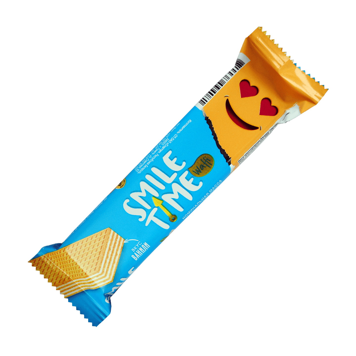 Вафельный батончик «Smile time» вкус ванили