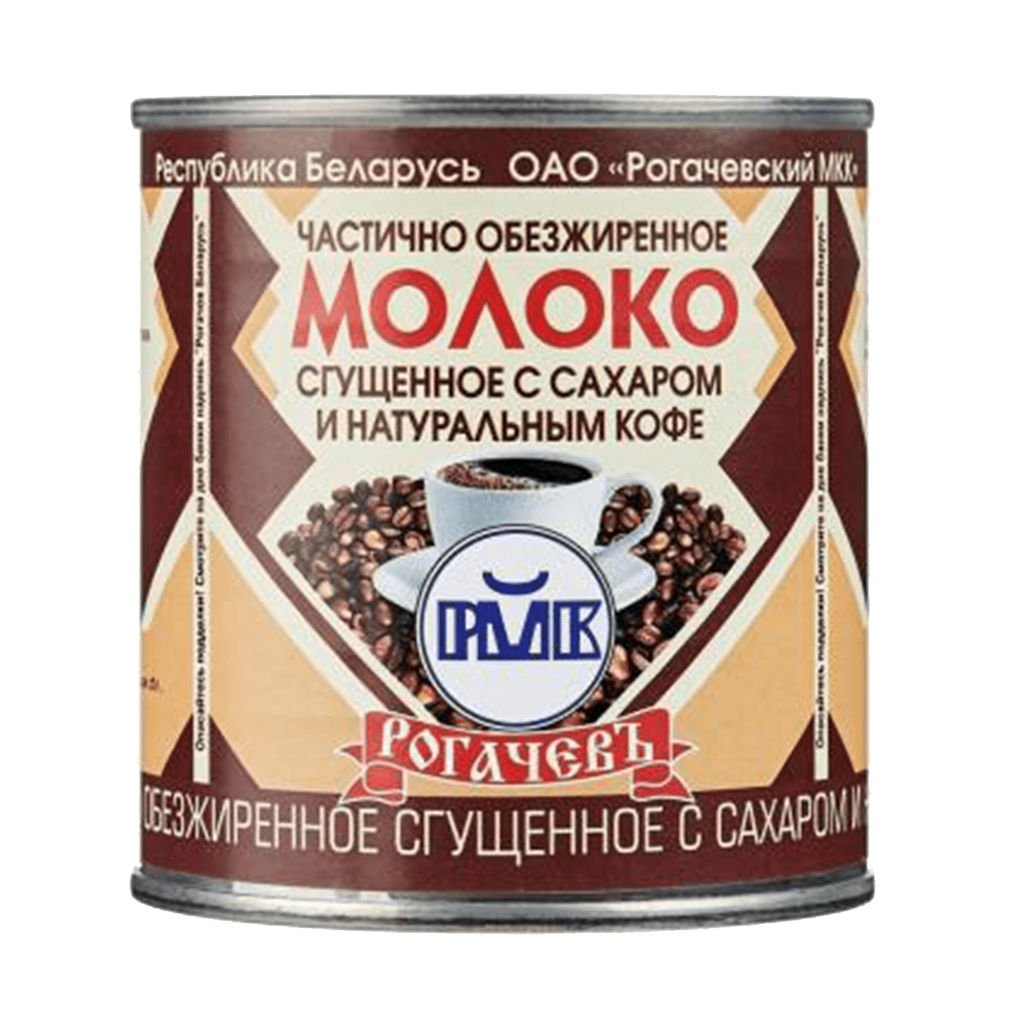 Молоко сгущенное «Рогачевъ» с сахаром и кофе 7%