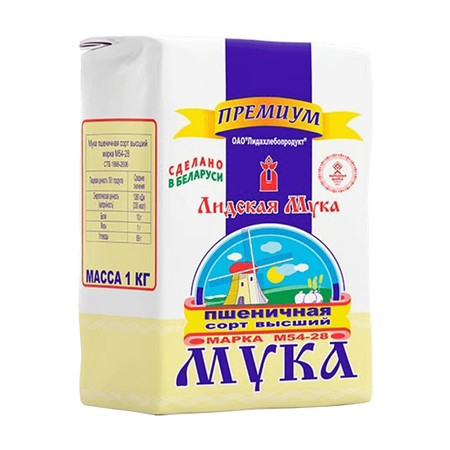 Мука пшеничная «Лидская» в/с М54-28