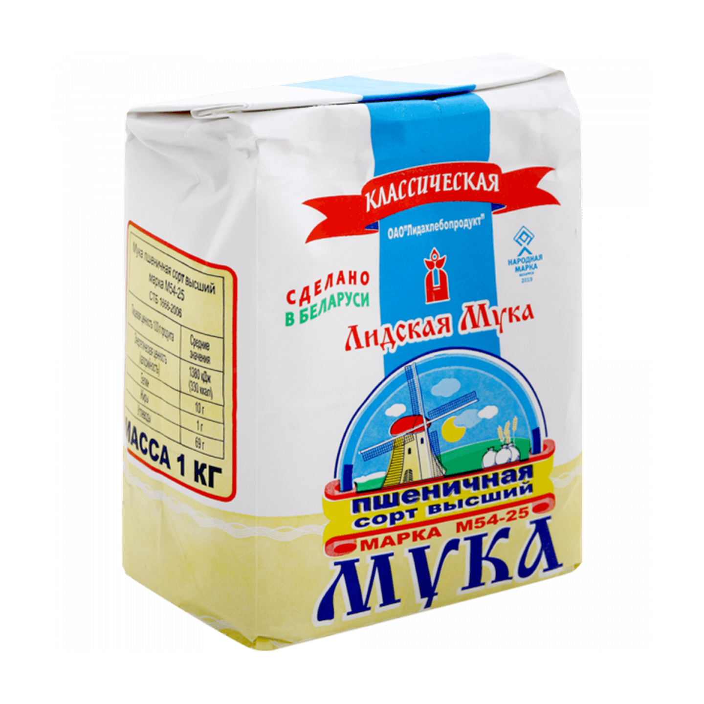 Мука пшеничная «Лидская» в/с М54-25