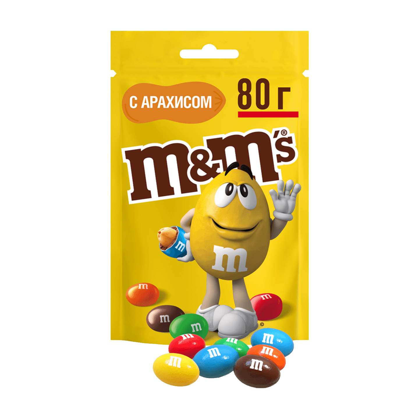 Драже «M&M's» с арахисом и молочным шоколадом