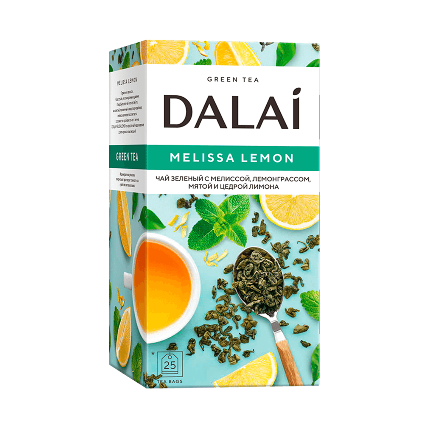 Чай зеленый «Dalai» Melissa Lemon 25 пакетиков