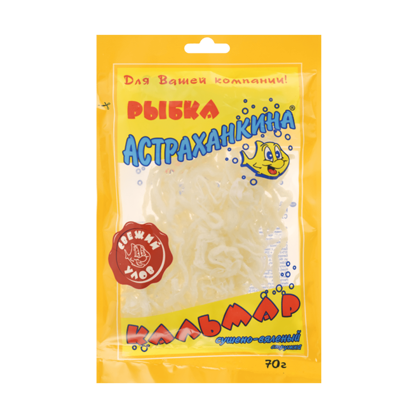 Кальмар сушено-вяленый «Астраханкина рыбка» стружка