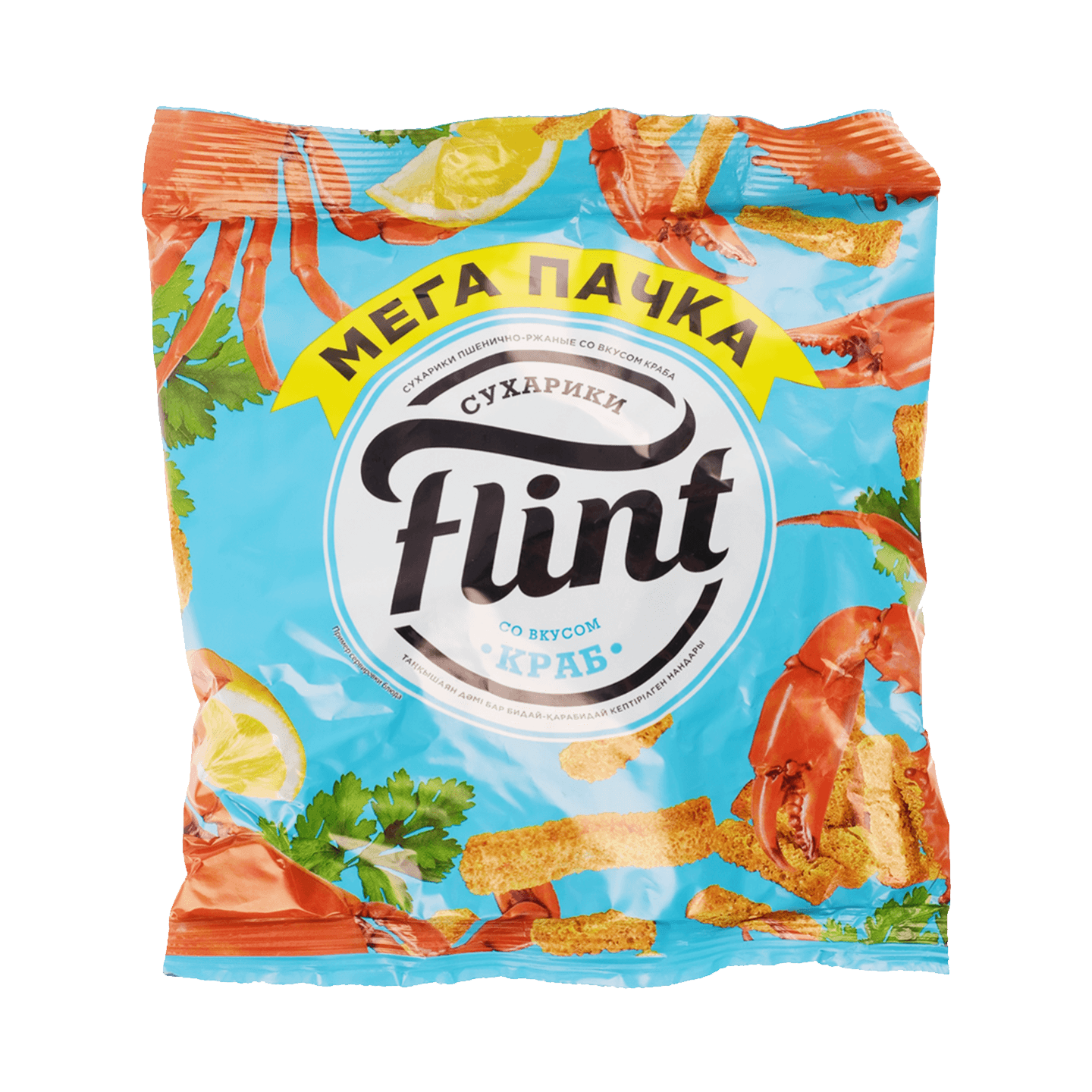 Сухарики ржано-пшеничные «Flint» со вкусом краба
