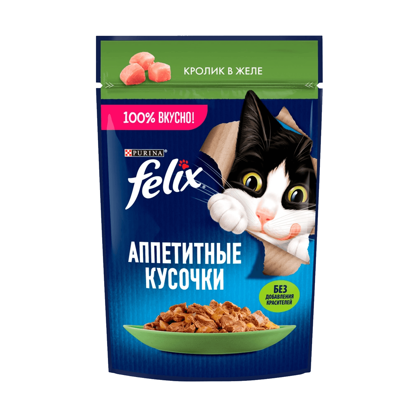 Корм для взрослых кошек «Felix» кролик в желе