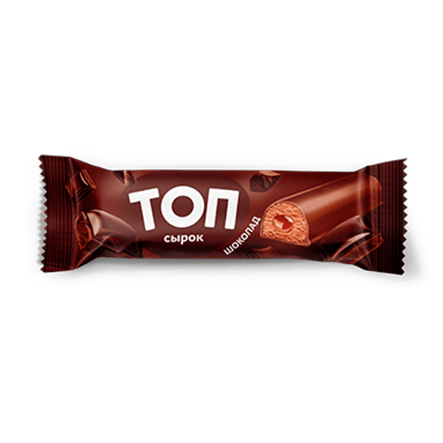 Сырок творожный «ТОП» 20% с какао и начинкой шоколад
