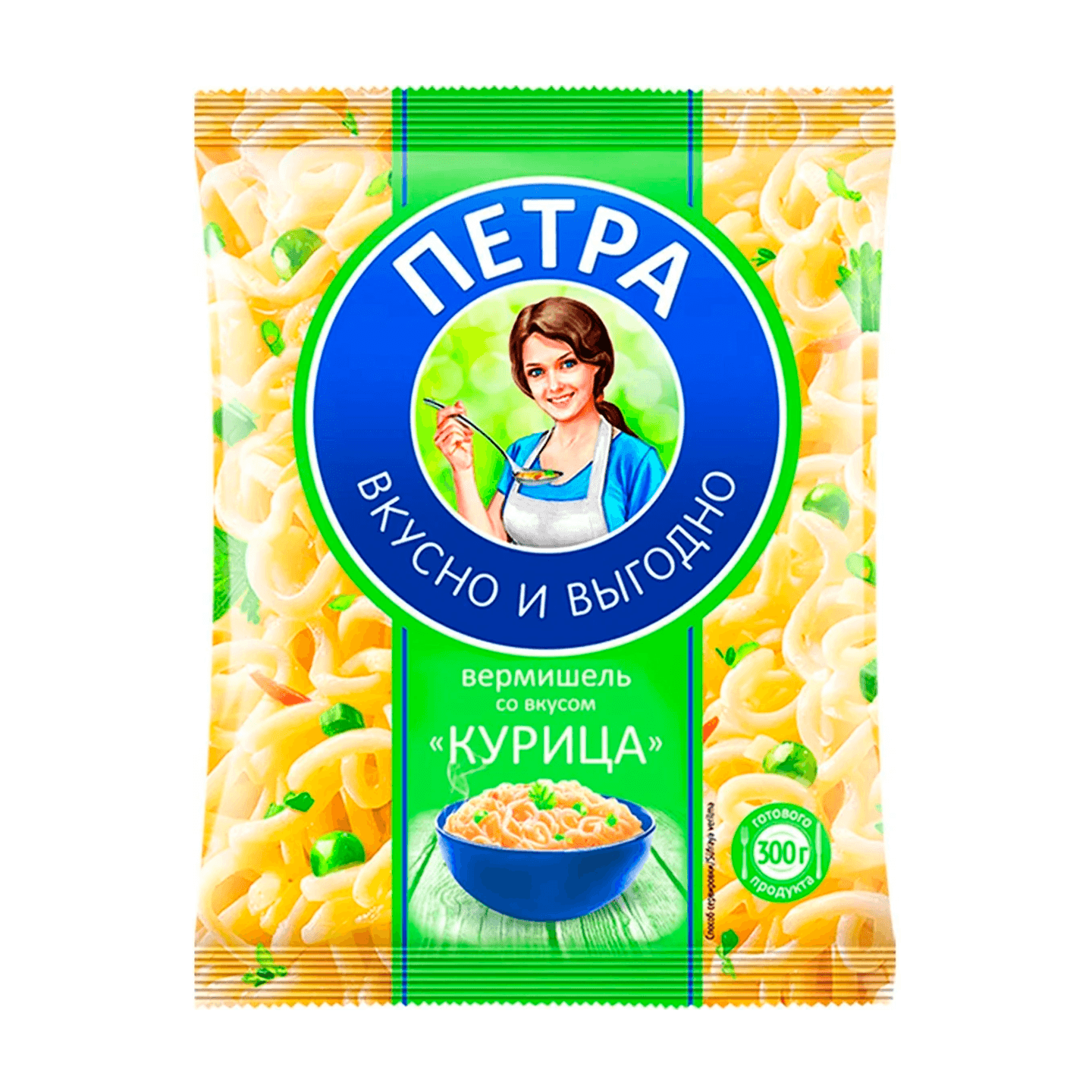 Вермишель быстрого приготовления «Петра» со вкусом курицы