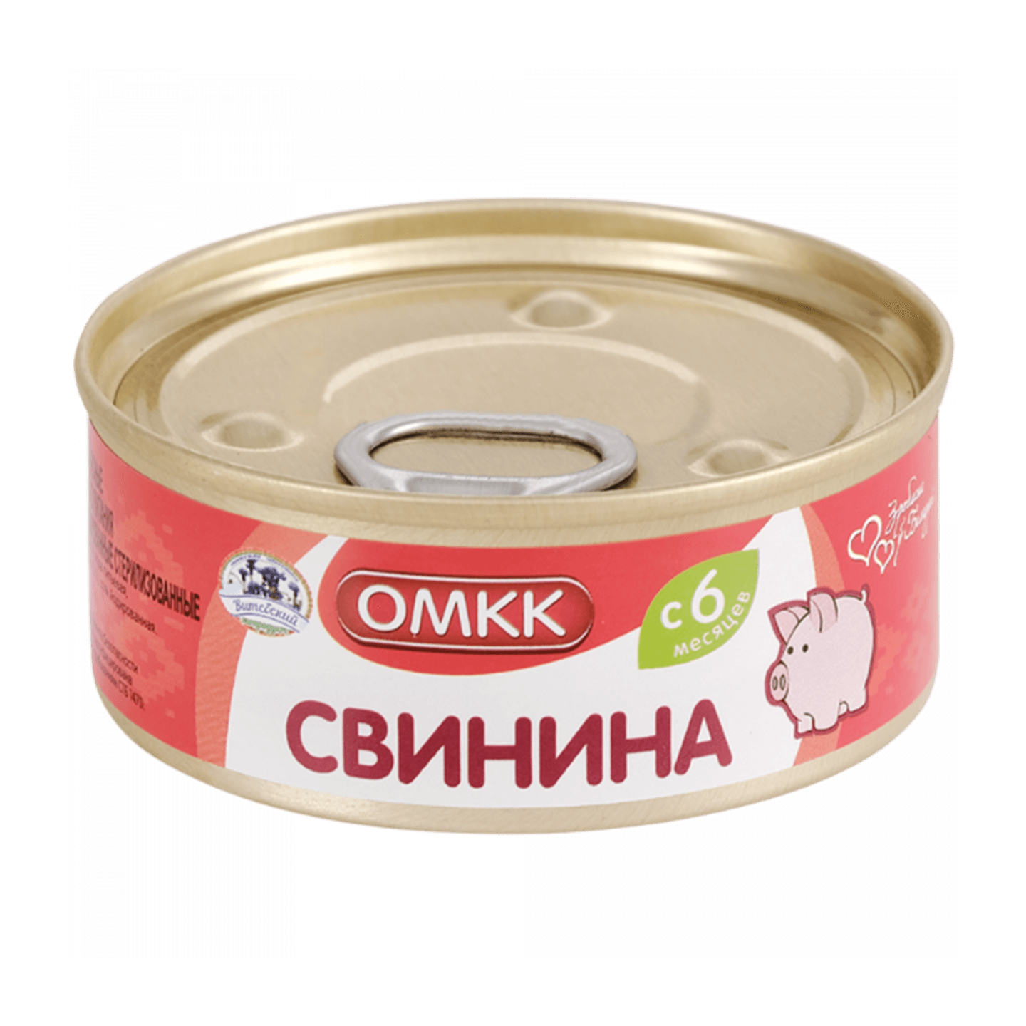 Консервы мясные «ОМКК» свинина с 6 месяцев