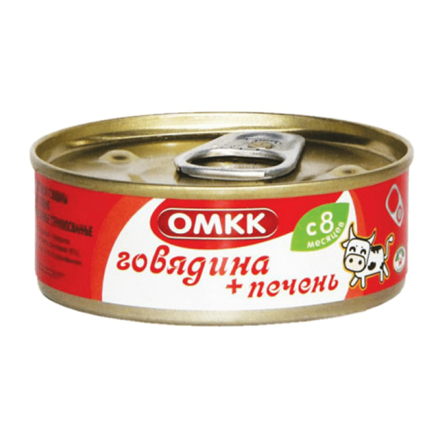 Консервы мясные «ОМКК» говядина+печень с 8 месяцев