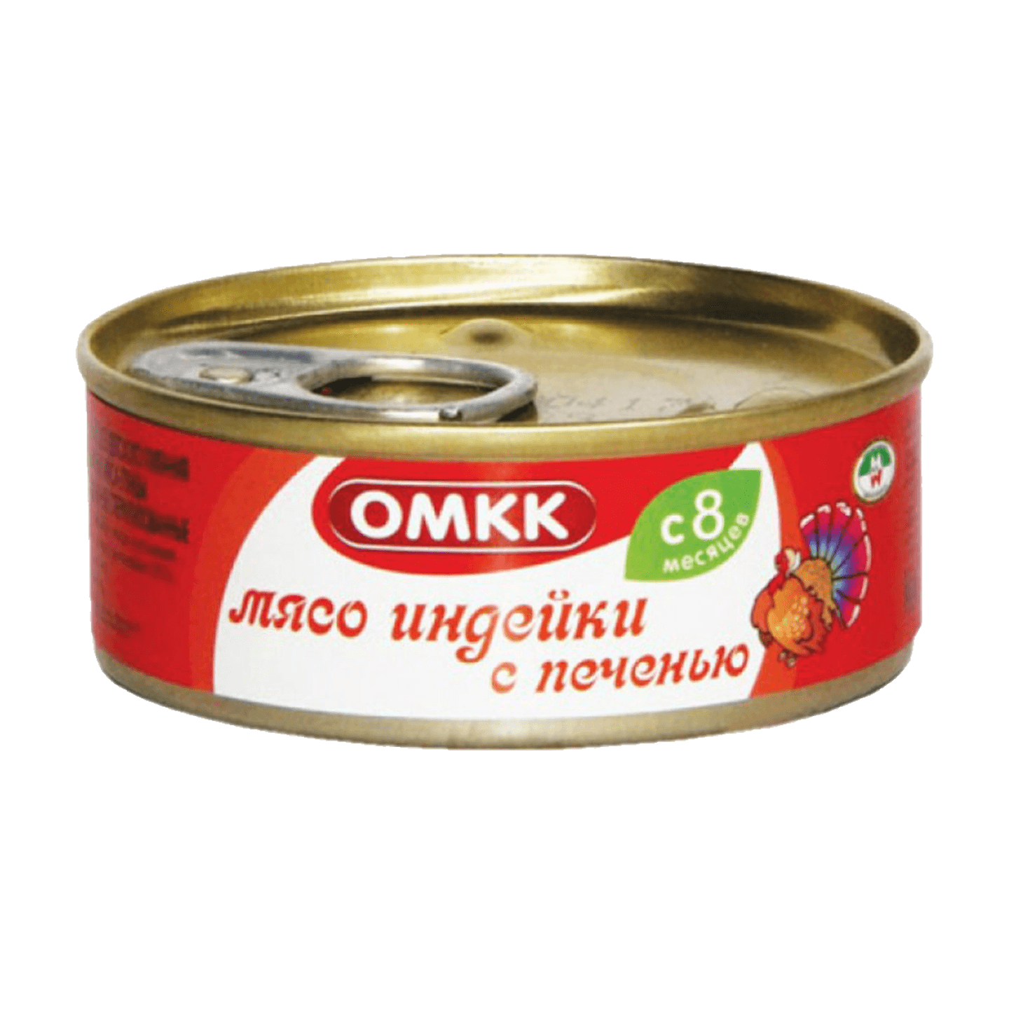 Консервы мясные «ОМКК» мясо индейки с печенью с 8 месяцев