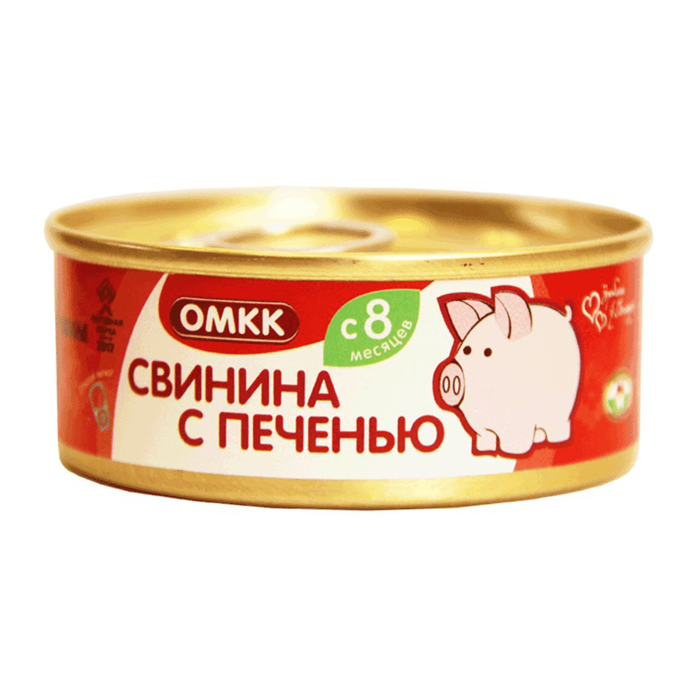 Консервы мясные «ОМКК» свинина с печенью с 8 месяцев