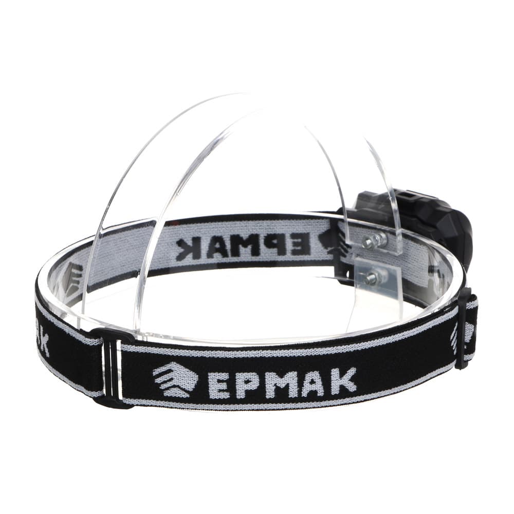 Фонарь налобный «ЕРМАК» 2 LED+COB, 3 режима, 3хААА, 6х4,6х3,5см, красный свет