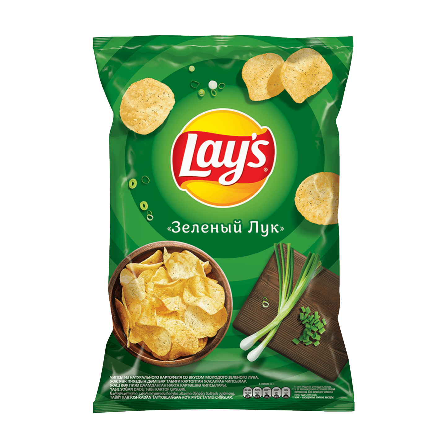 Чипсы «Lay's» со вкусом зеленого лука