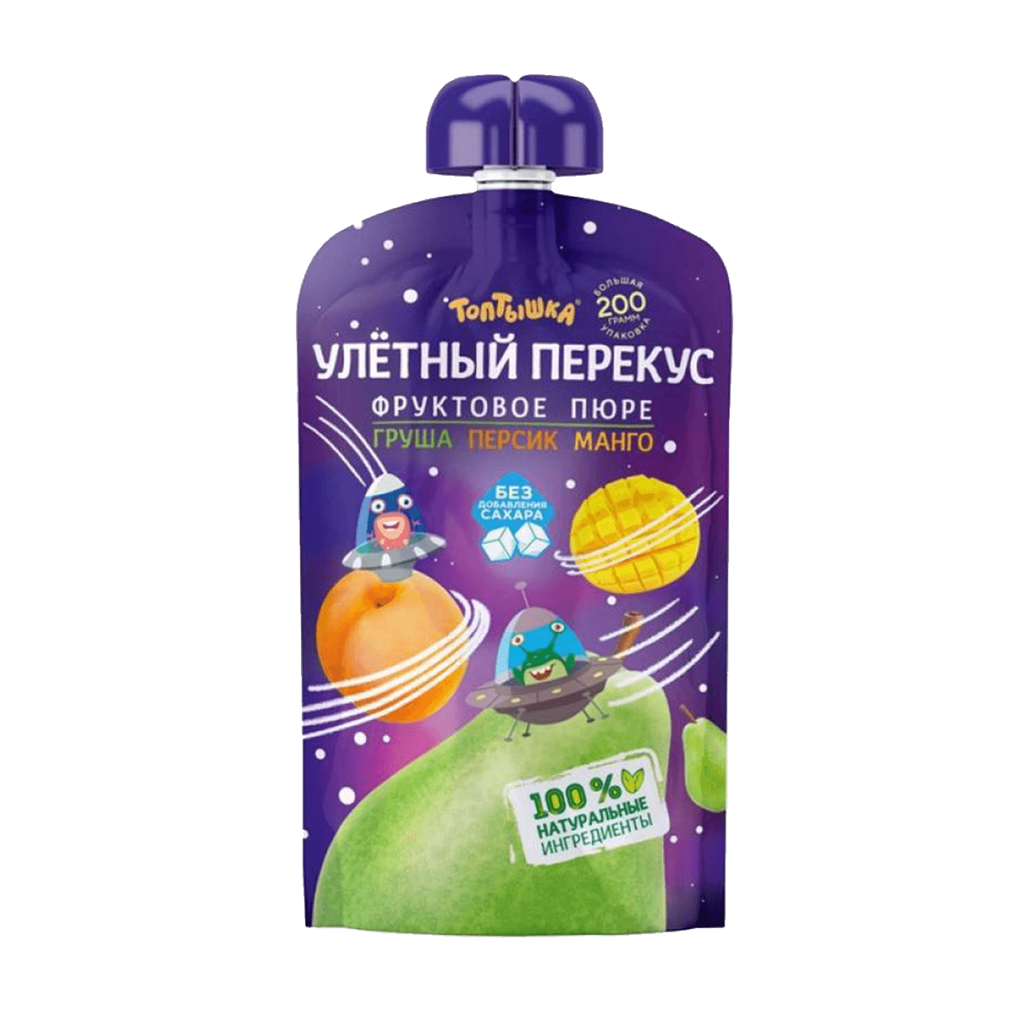 Пюре «Улётный перекус» груша-персик-манго