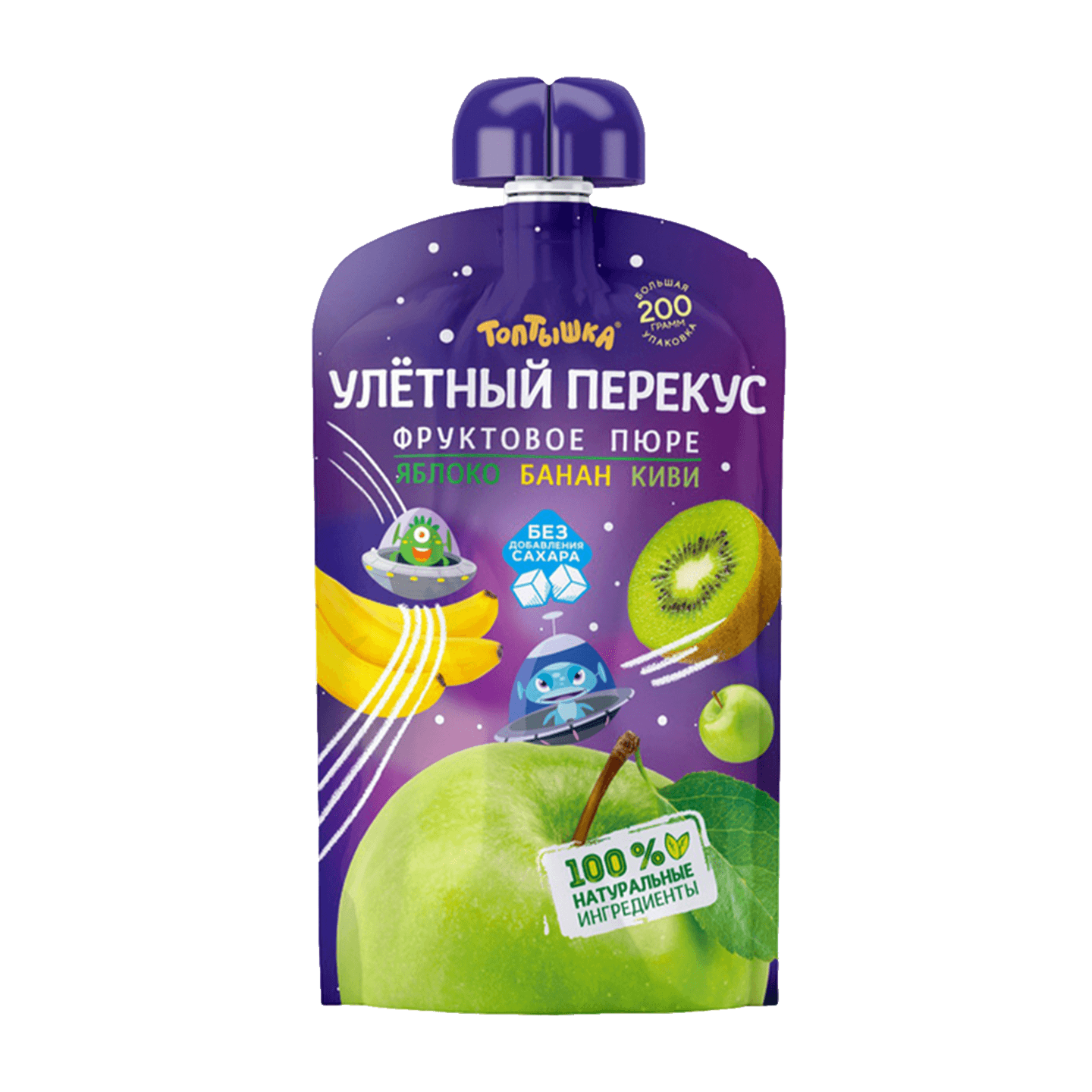 Пюре «Улётный перекус» яблоко-банан-киви