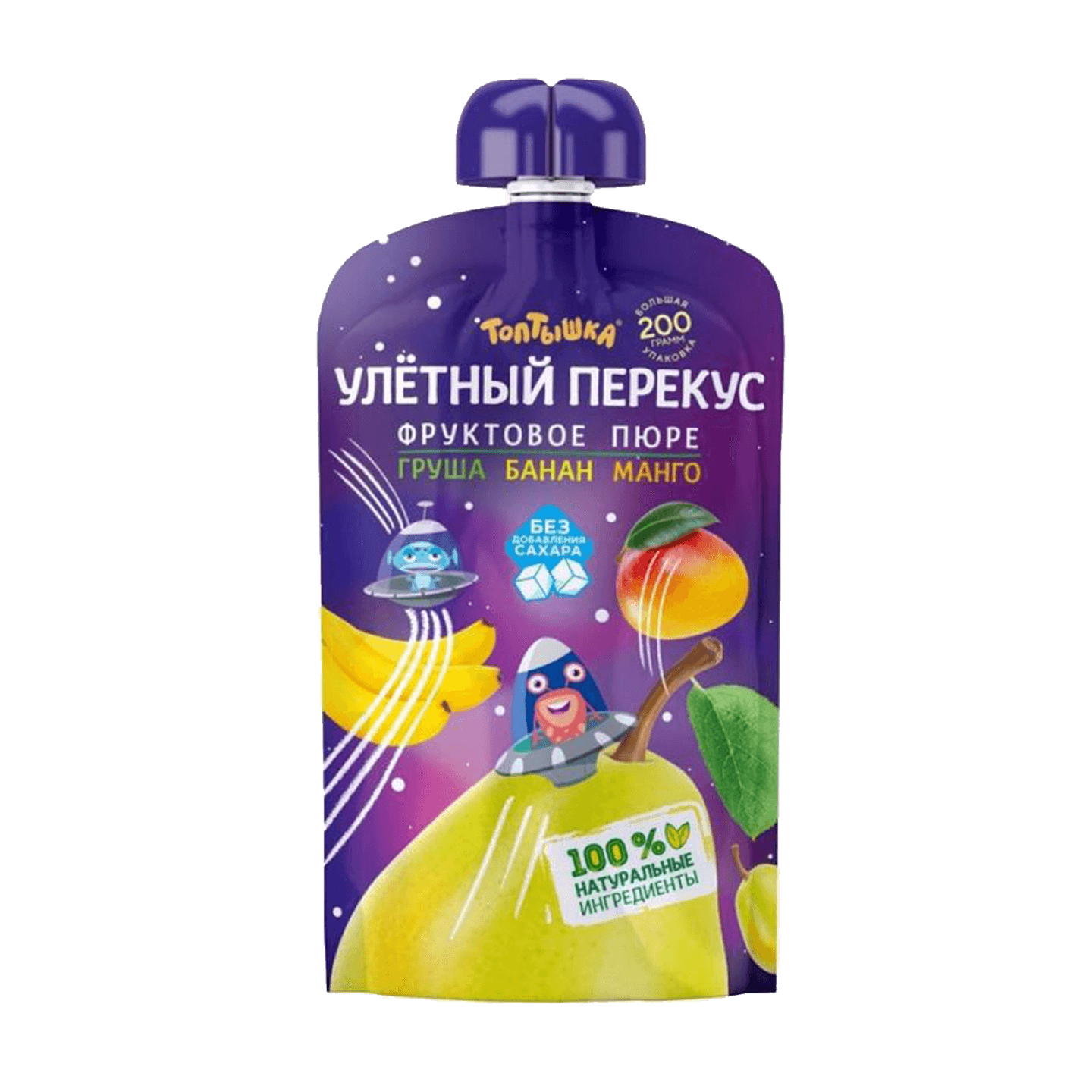 Пюре «Улётный перекус» груша-банан-манго