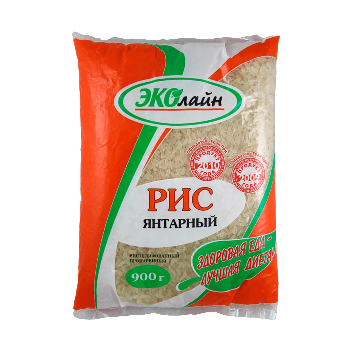 Рис шлифованный «Янтарный» пропаренный