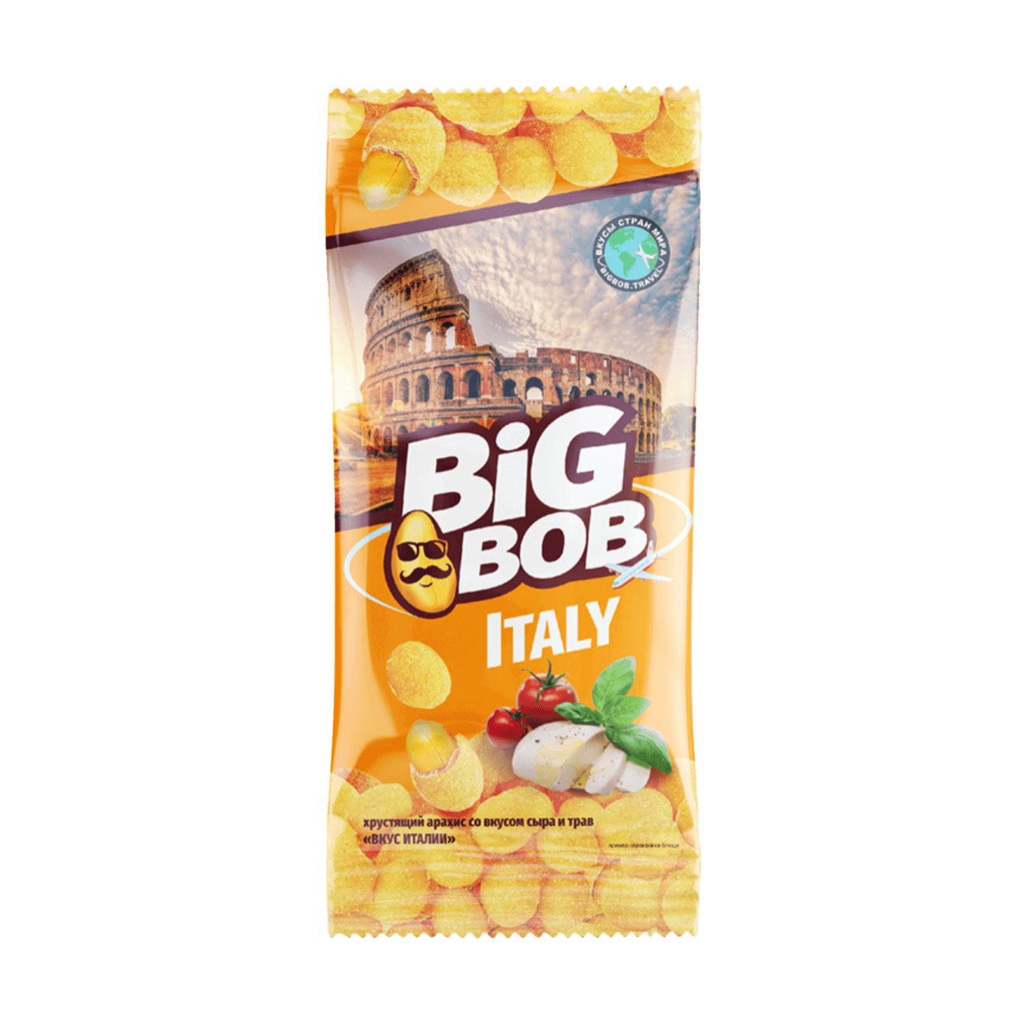 Арахис жареный «Big Bob» вкус сыра и трав