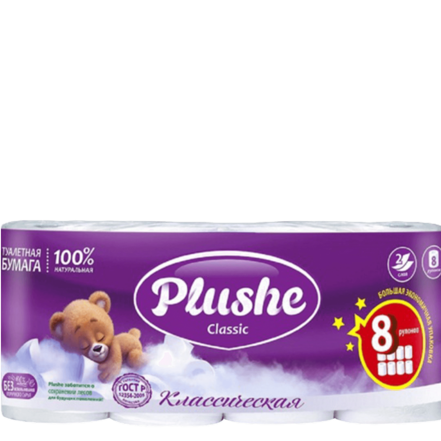 Туалетная бумага «Plushe» 2 сл