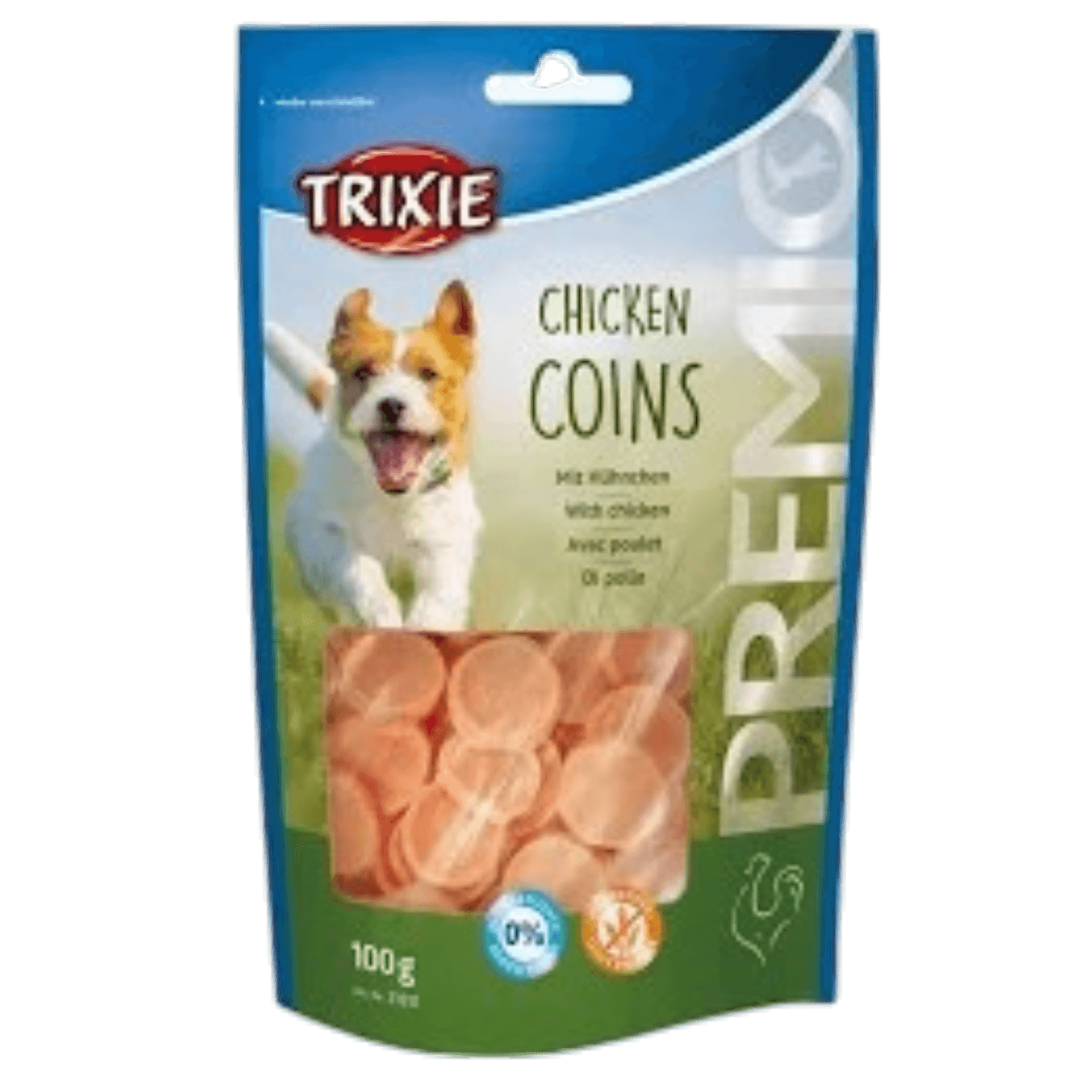Лакомство «TRIXIE PREMIO» для собак, куриные монетки, без глютена