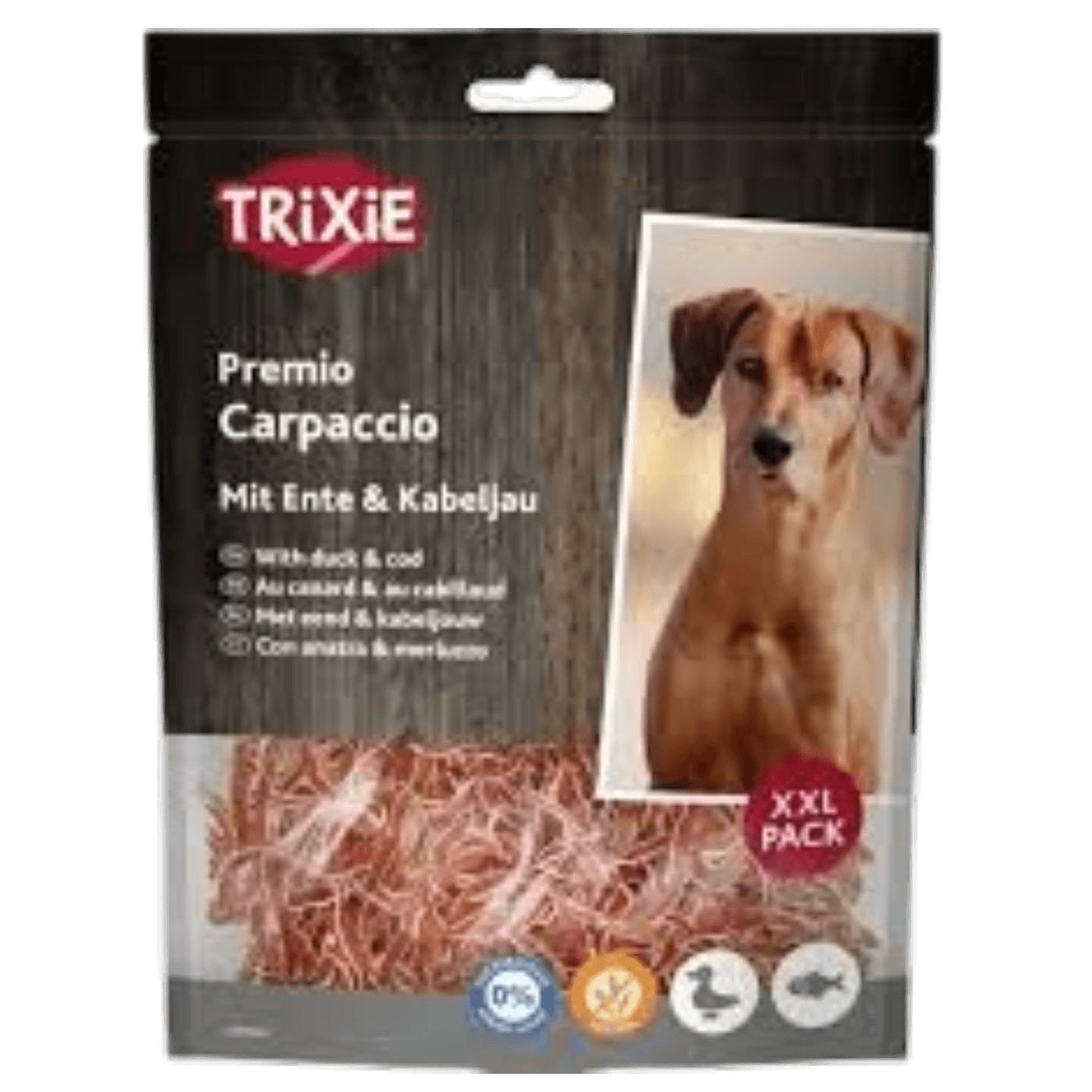 Лакомство «TRIXIE PREMIO» для собак, карпаччо с уткой и треской, без глютена и сахара