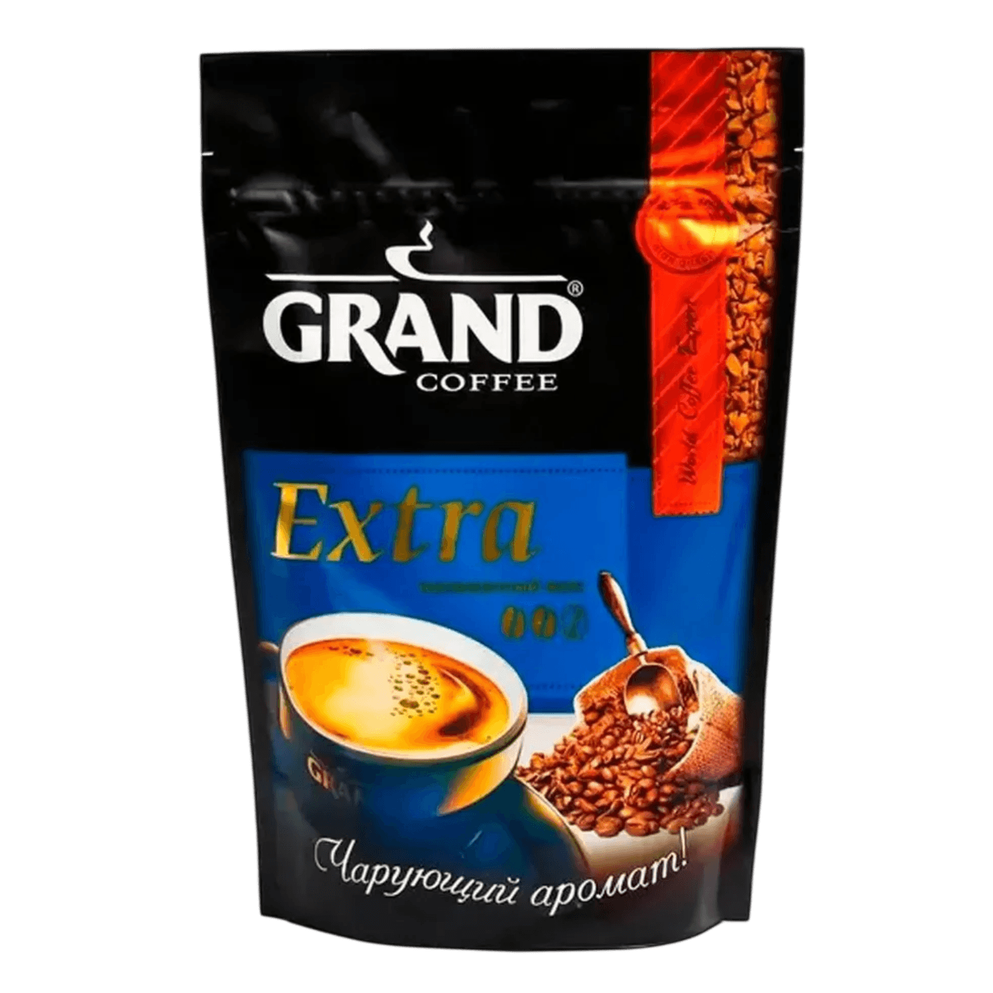 Кофе «GRAND Extra» натуральный растворимый сублимированный 75г - Мир Продуктов №3