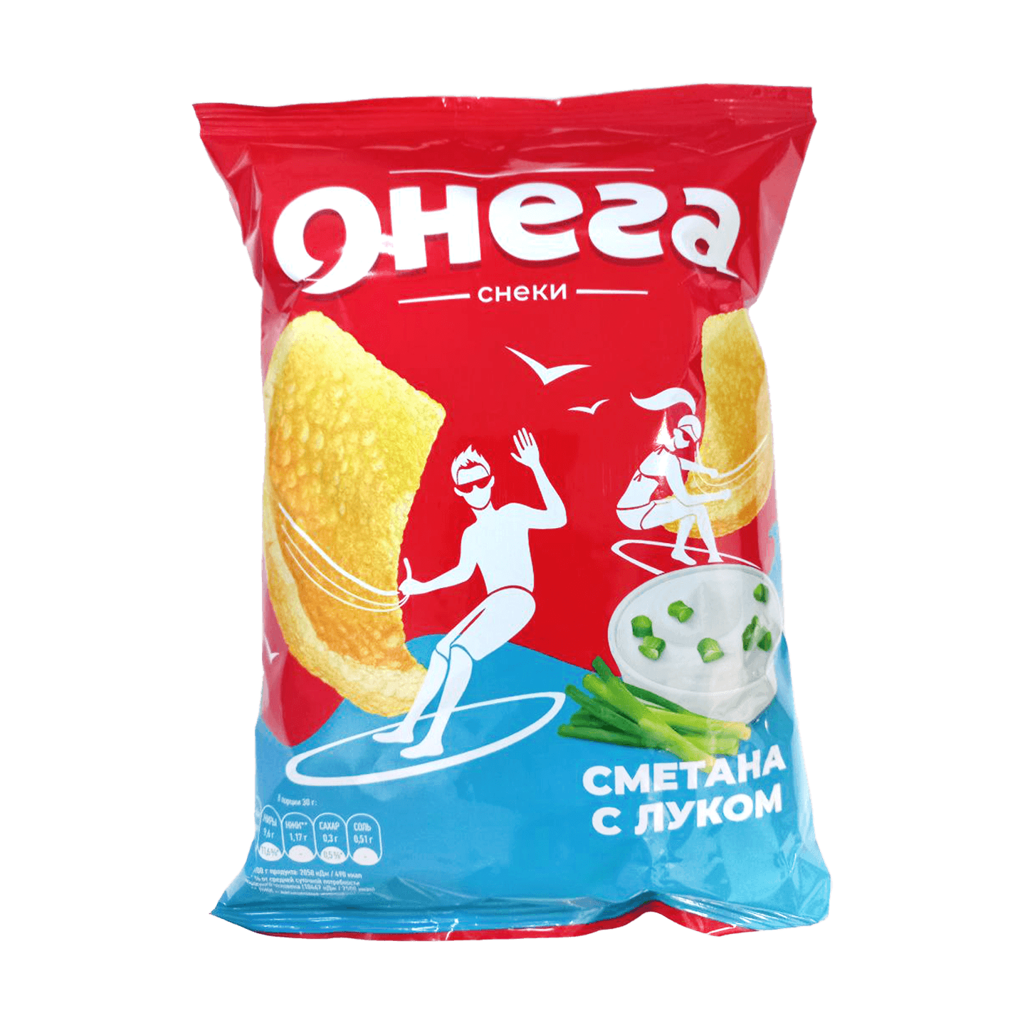Снеки «Онега» со вкусом сметаны и лука
