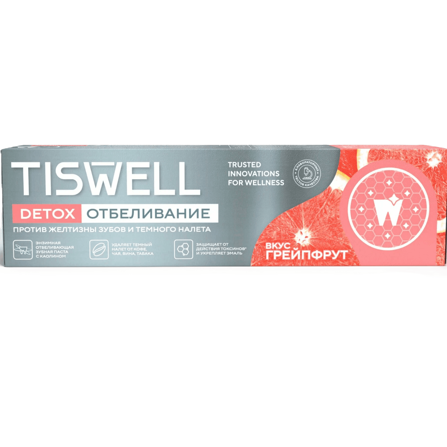 Зубная паста «Tiswell» отбеливание вкус грейпфрут