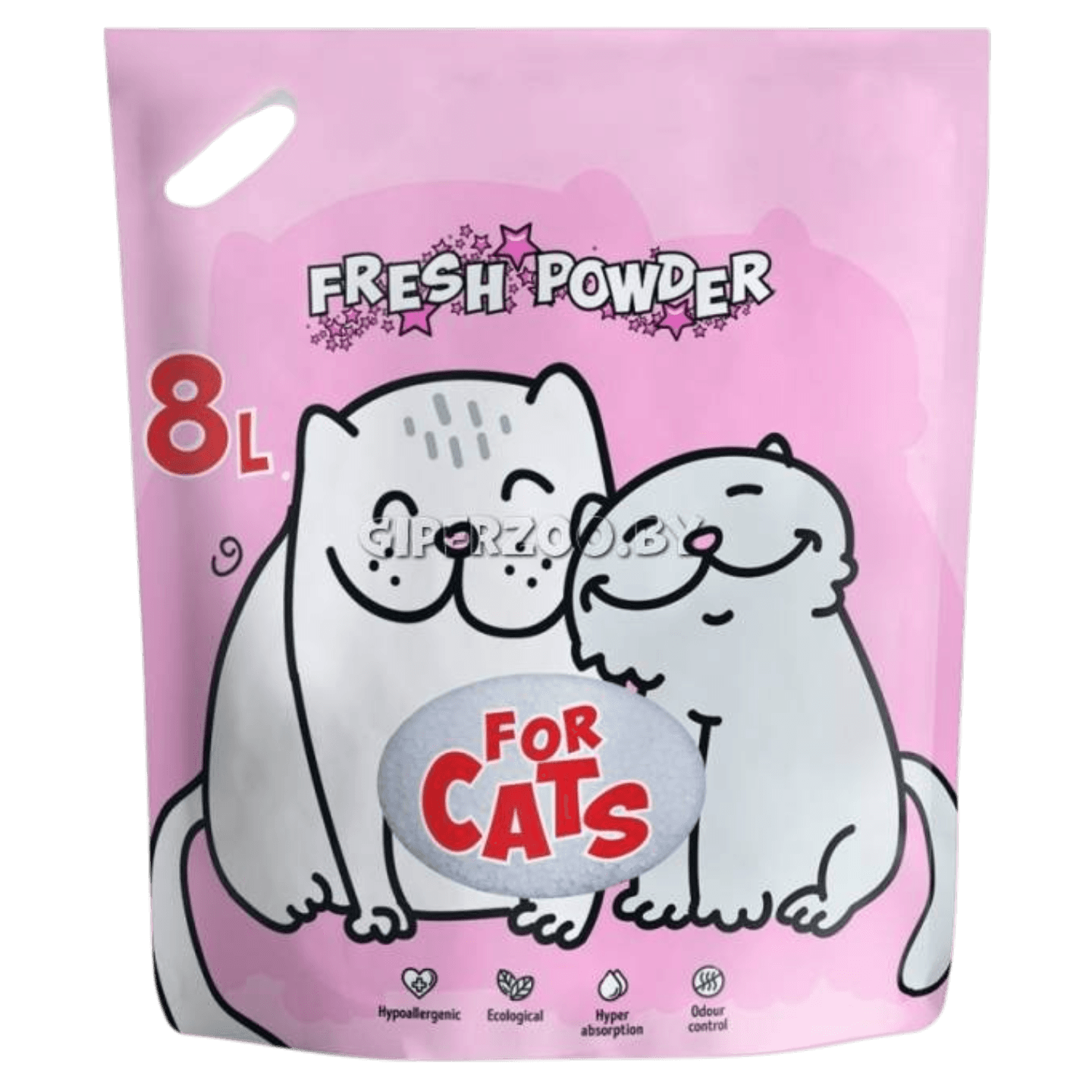 Наполнитель «FOR CATS» силикагелевый  Fresh Powder 8 л.