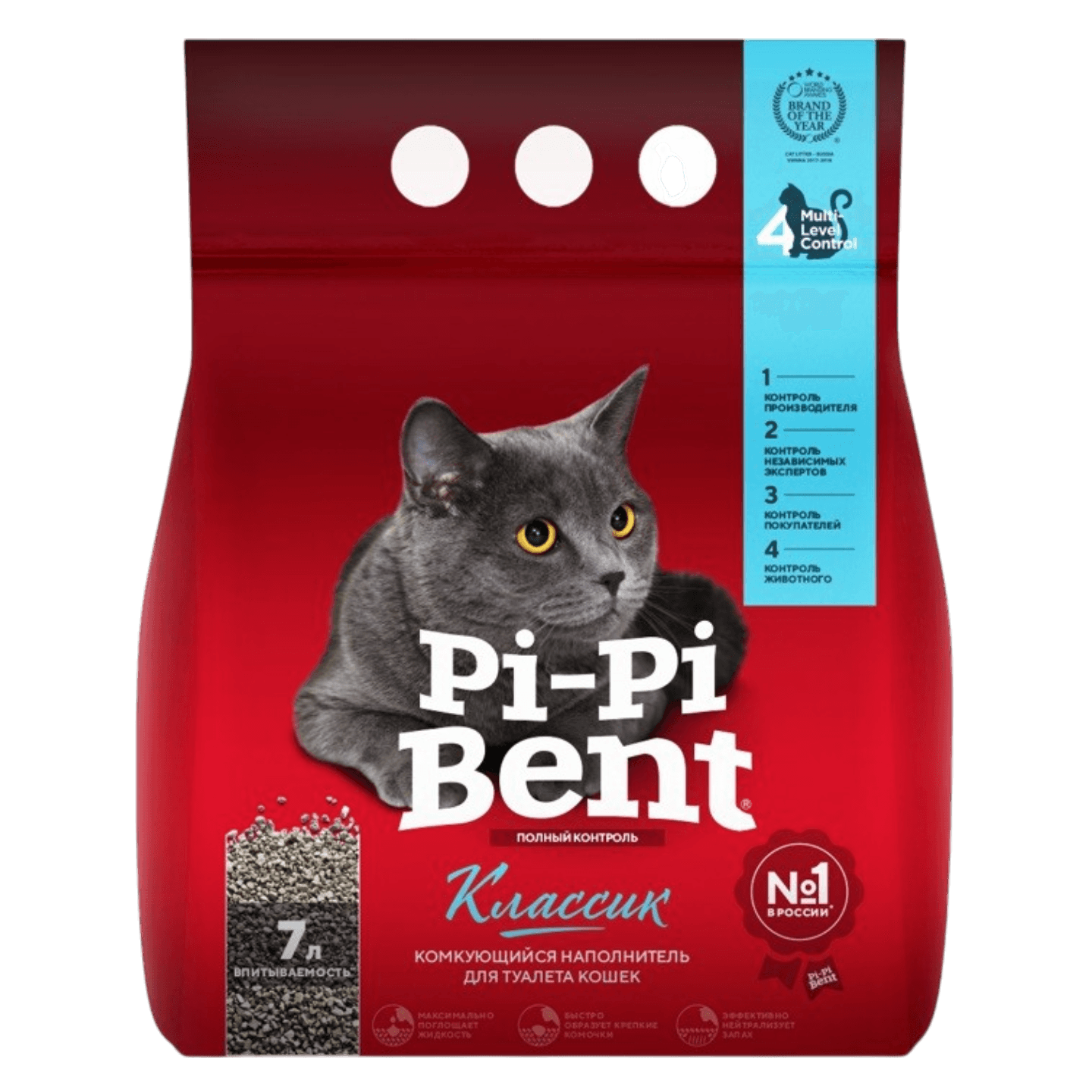 Наполнитель «Pi-Pi-Bent» Классик, бентонит, 3 кг (7 л)