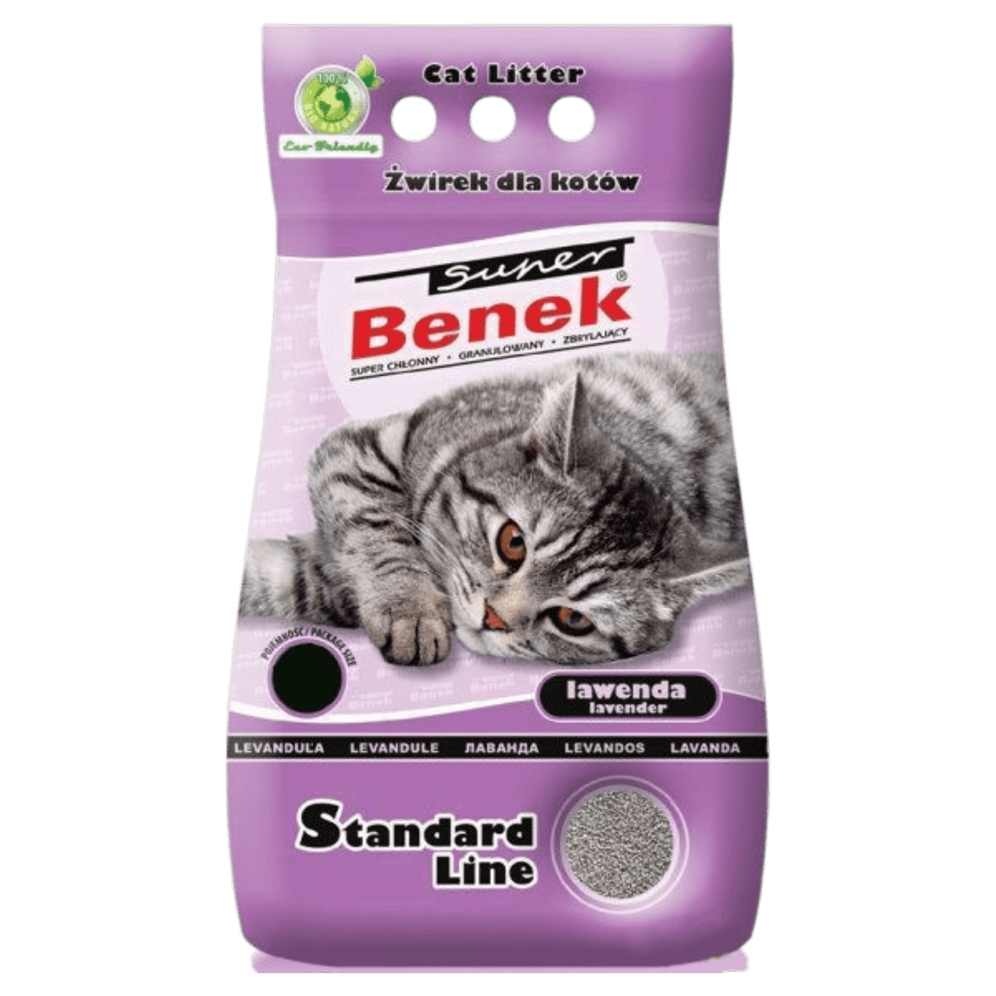 Наполнитель «BENEK» бентонитовый Лаванда 5л