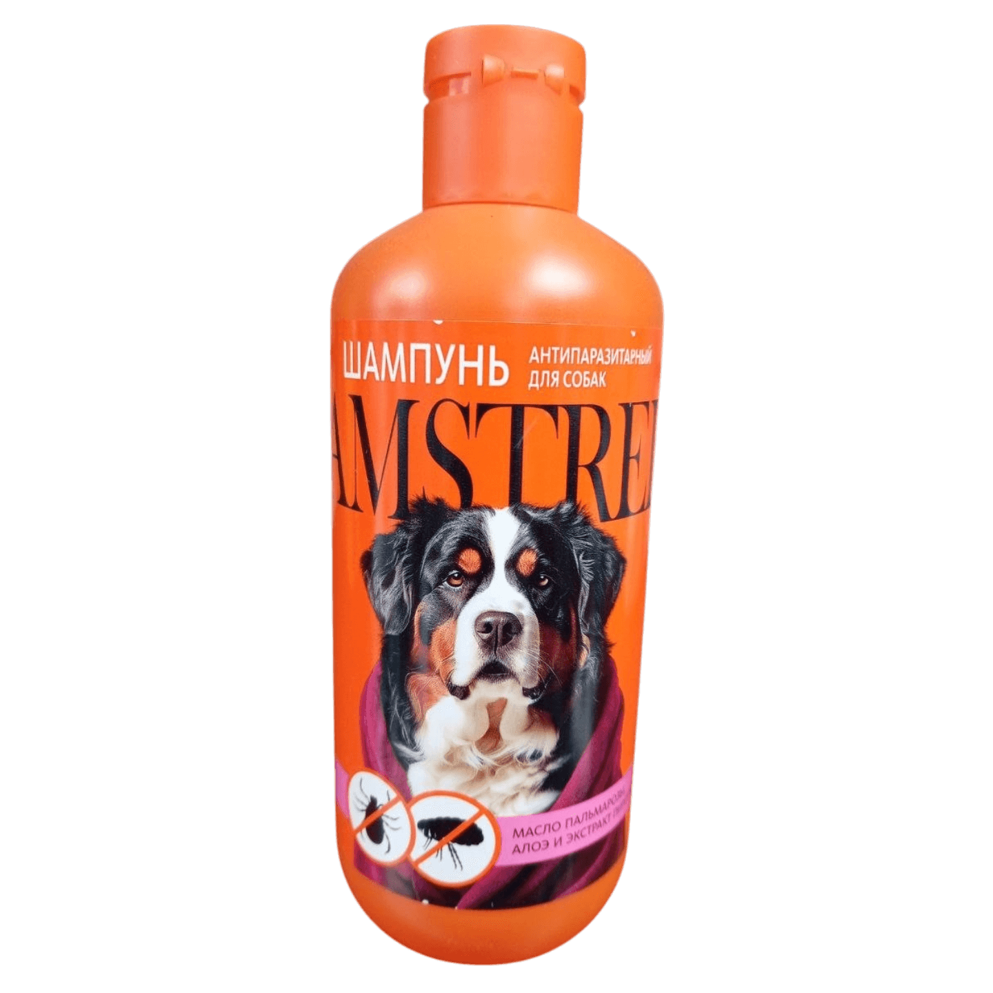 Шампунь для собак «Amstrel» Антипаразитный с маслом пальмарозы,алоэ и экстрактом пиретрума