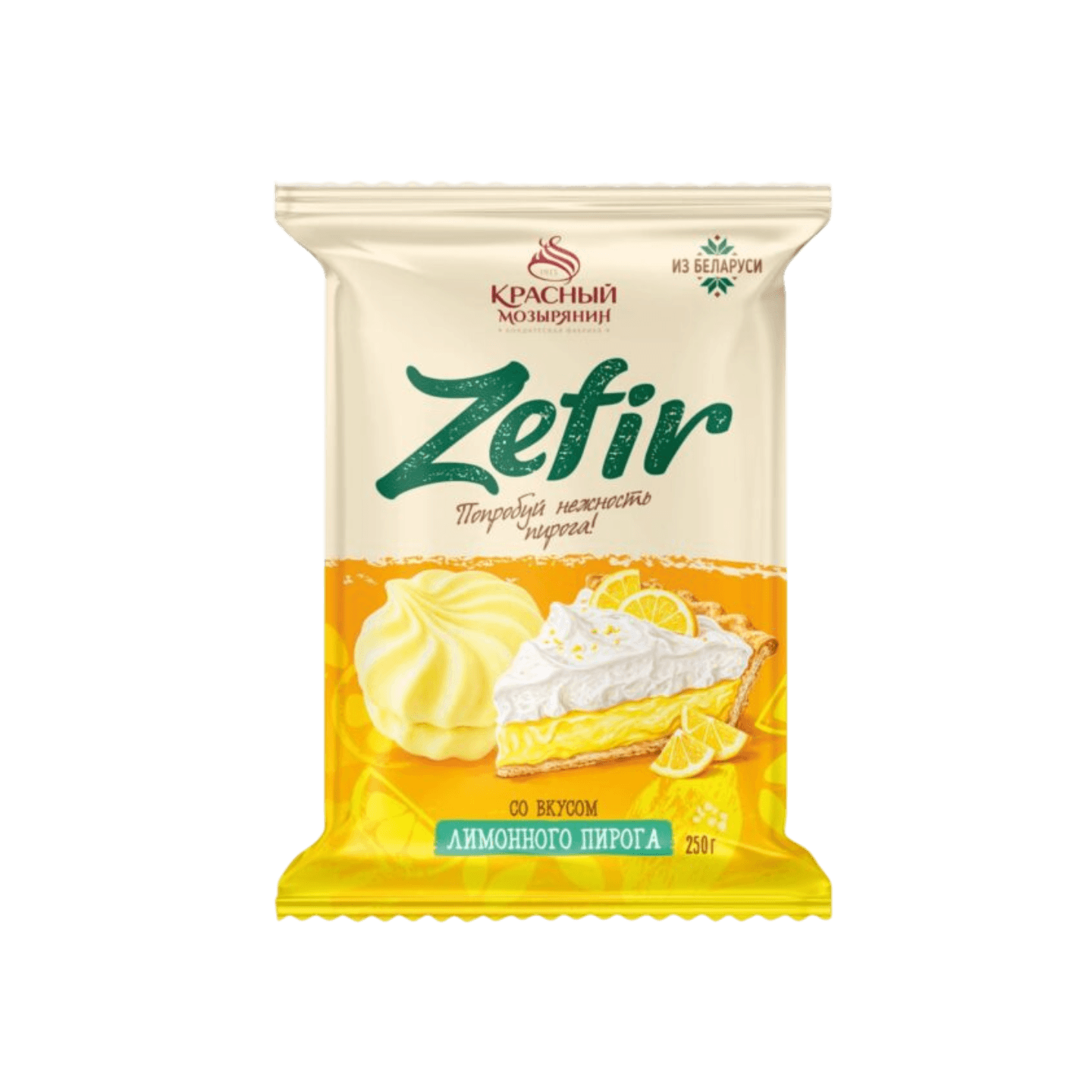 Зефир «Красный мозырянин» Zefir со вкусом лимонного пирога 250г