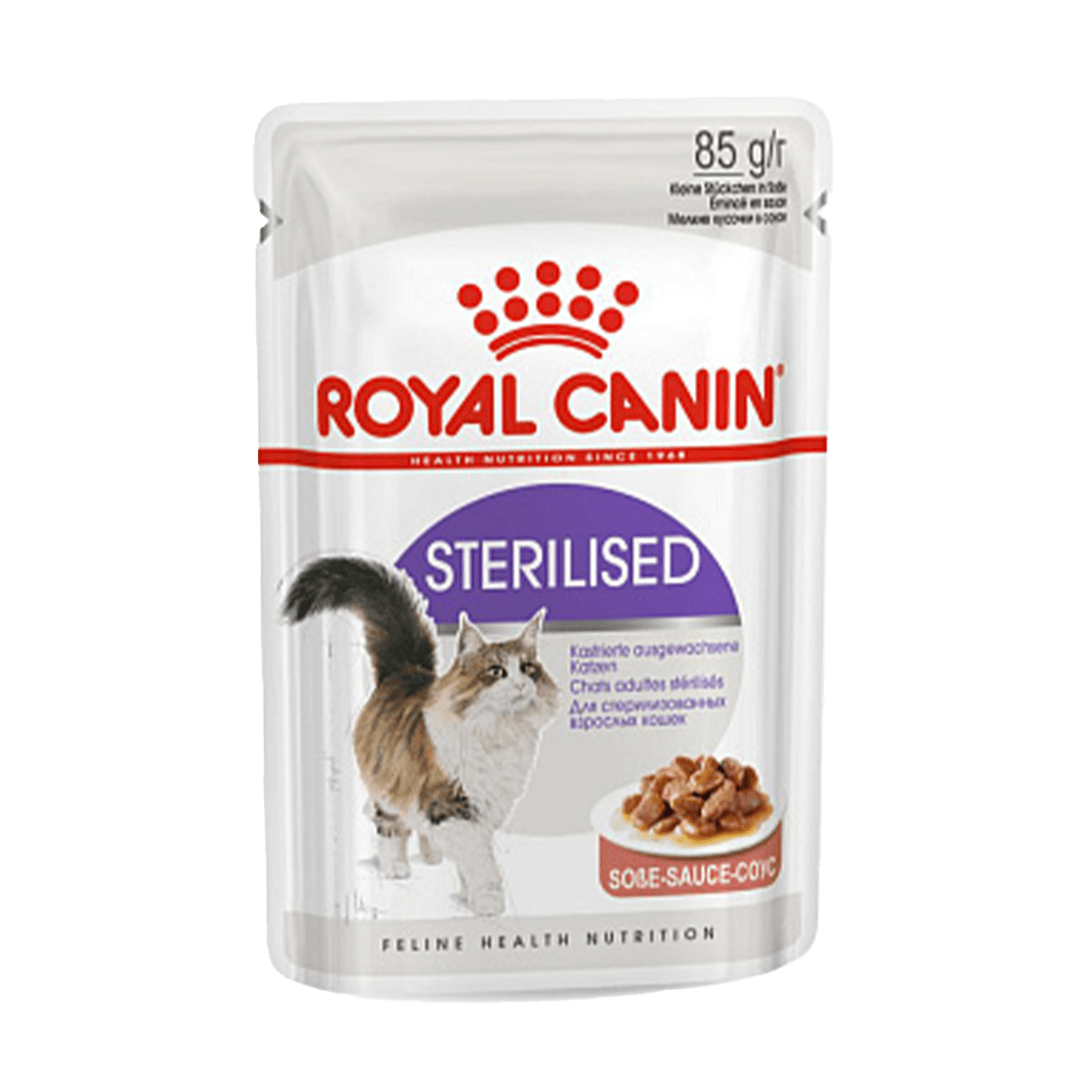 Корм «Royal Canin» Sterilised для стерилизованных взрослых кошек, соус