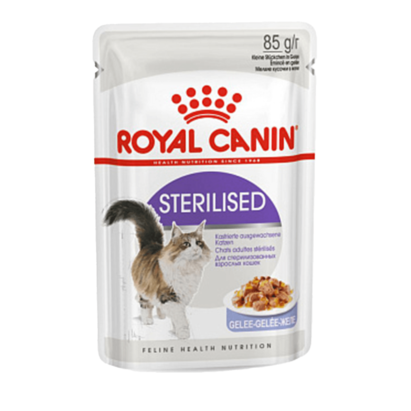 Корм «Royal Canin» Sterilised для взрослых кошек в желе