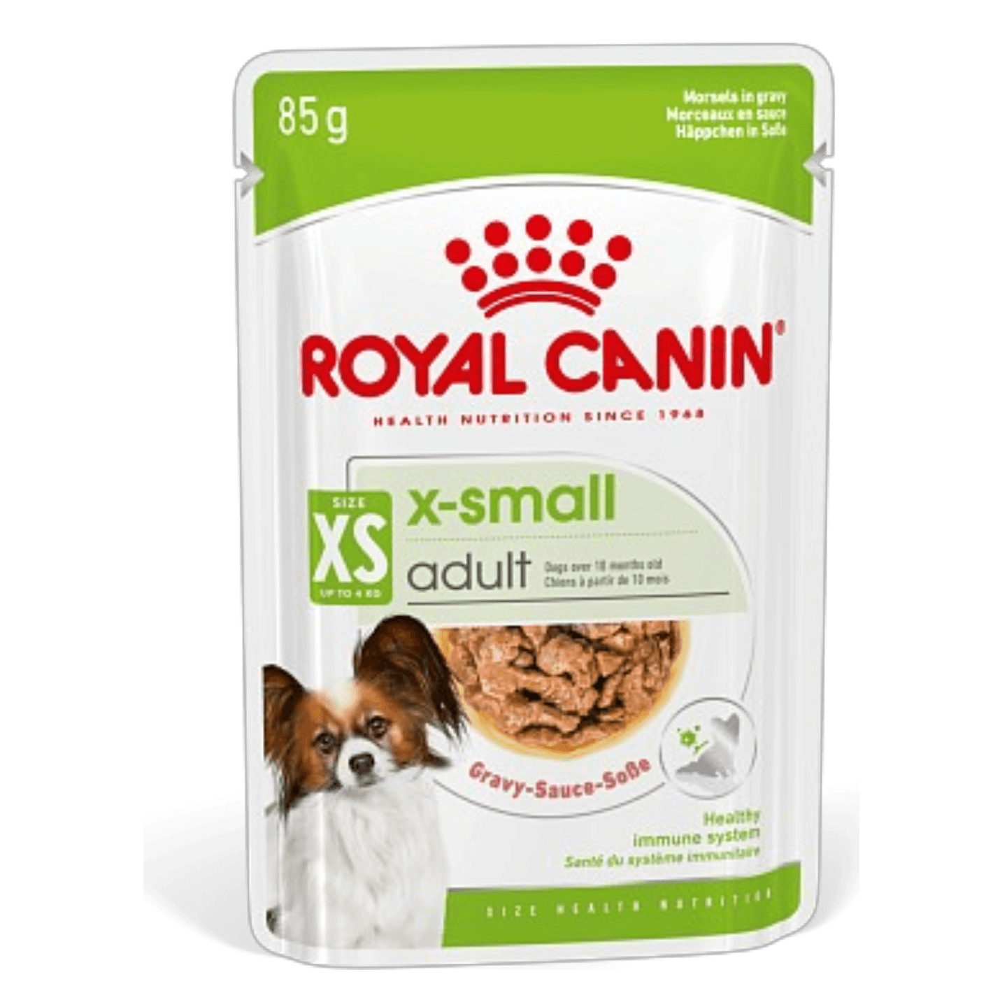 Корм «Royal Canin»X-Small Adult Canine (в соусе) для взрослых собак миниатюрных размеров