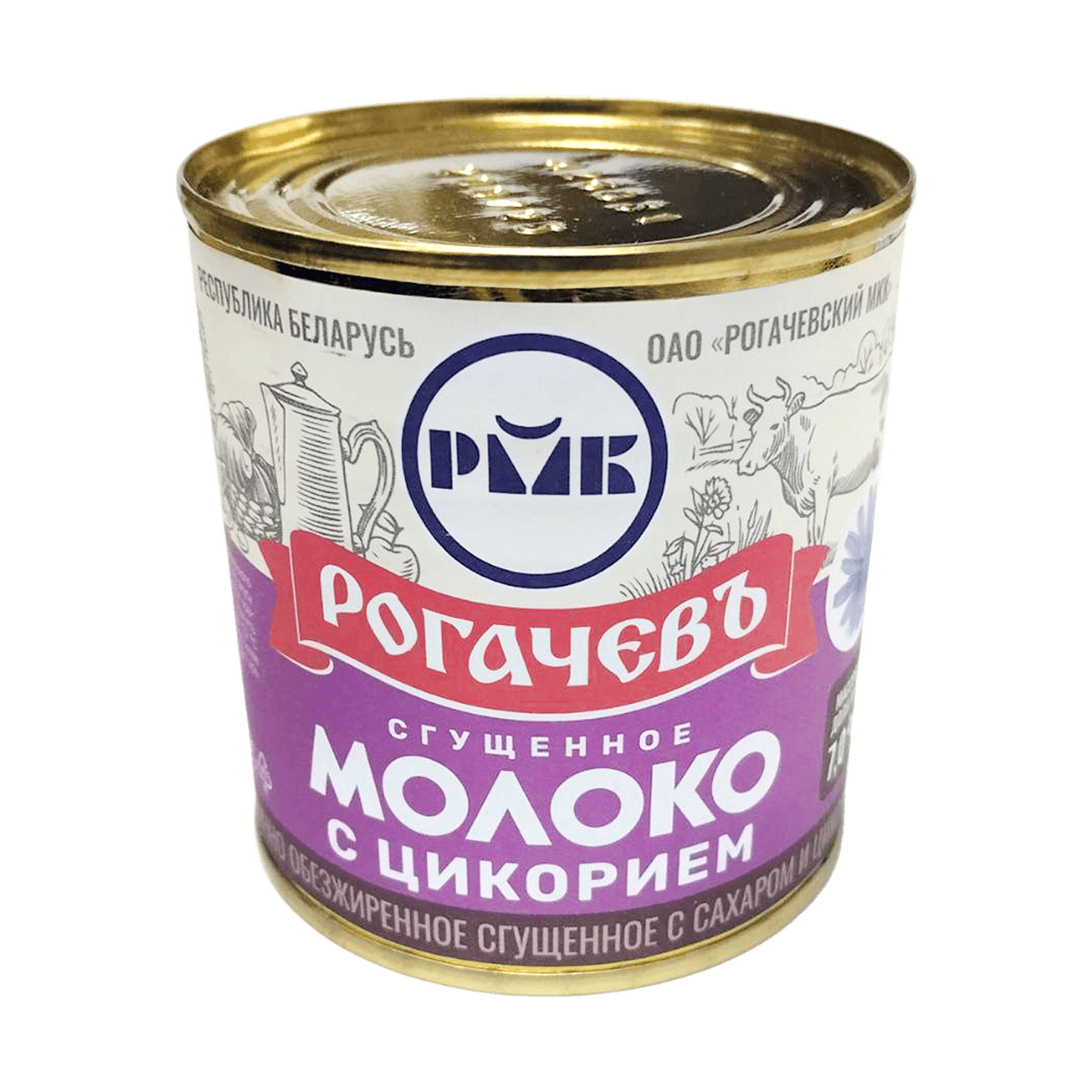 Молоко сгущенное «Рогачевъ» 7% с цикорием 