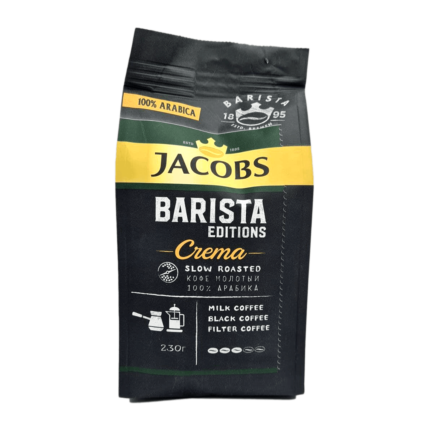 Кофе «Jacobs» Barista Edition Crema натуральный жареный молотый