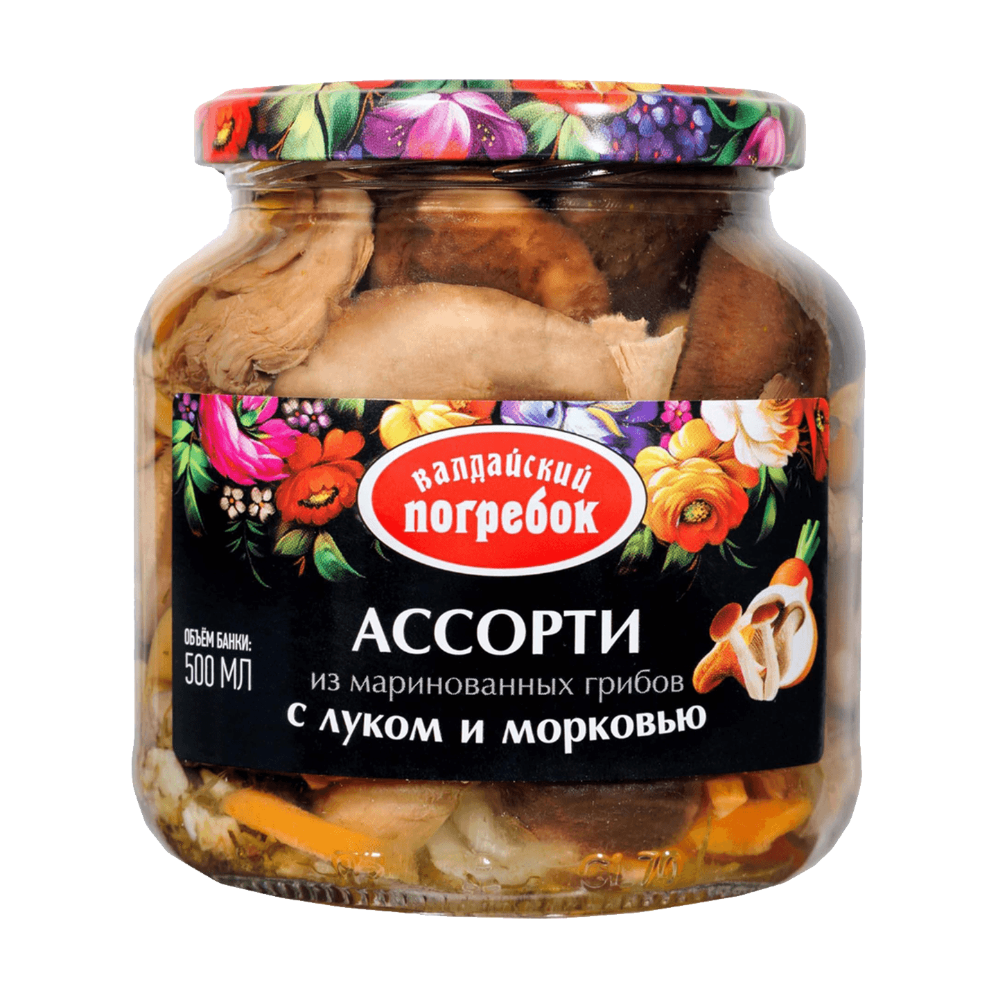 Ассорти из маринованных грибов «Валдайский погребок»