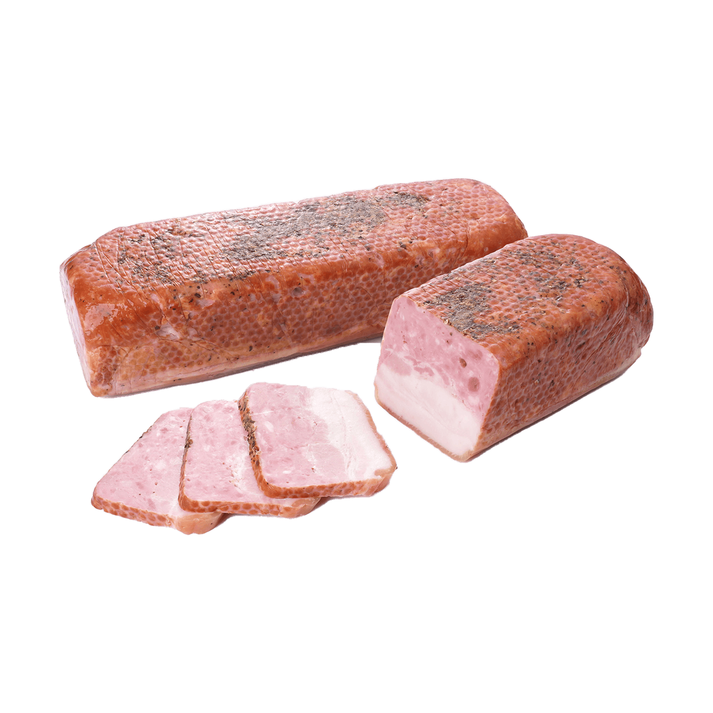 Продукт из свинины «Бекон английский» копчено-вареный