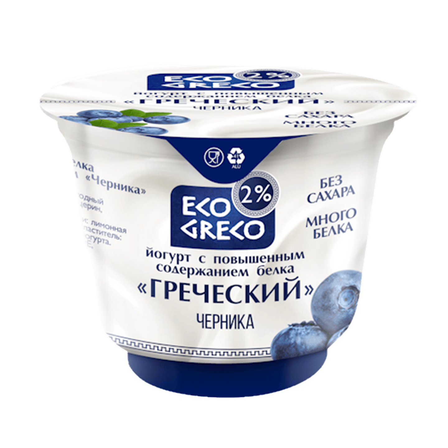 Йогурт «ECO GRECO» 2% черника