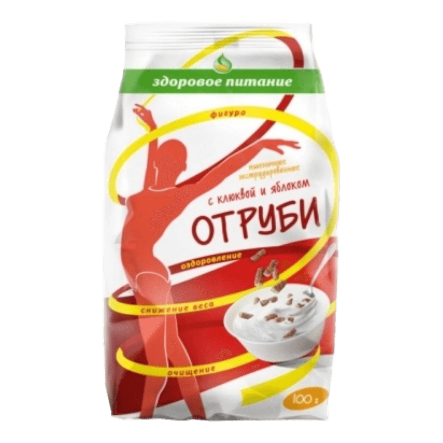 Отруби пшеничные «Здоровое питание» с клюквой и яблоком