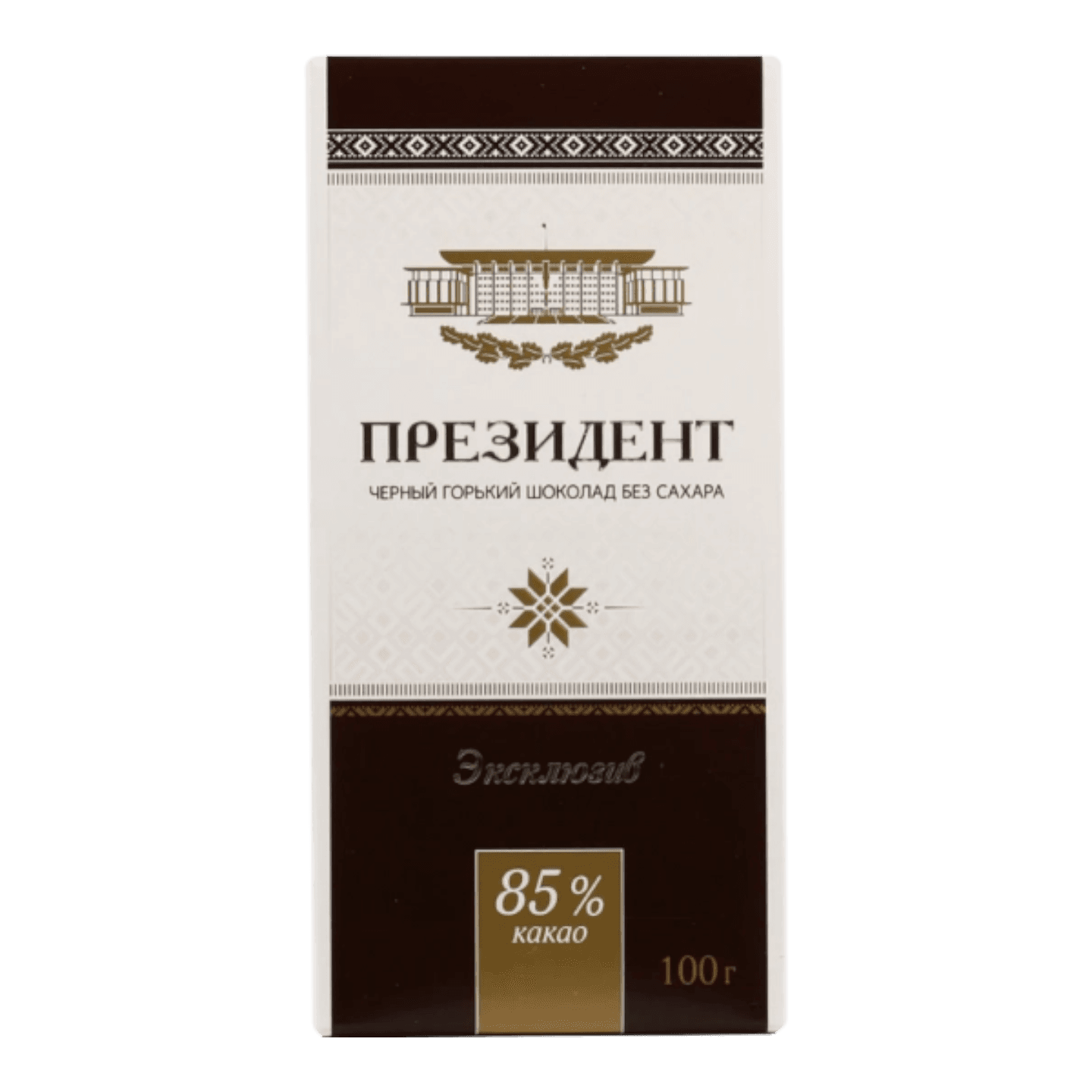 Шоколад горький «Президент» без сахара