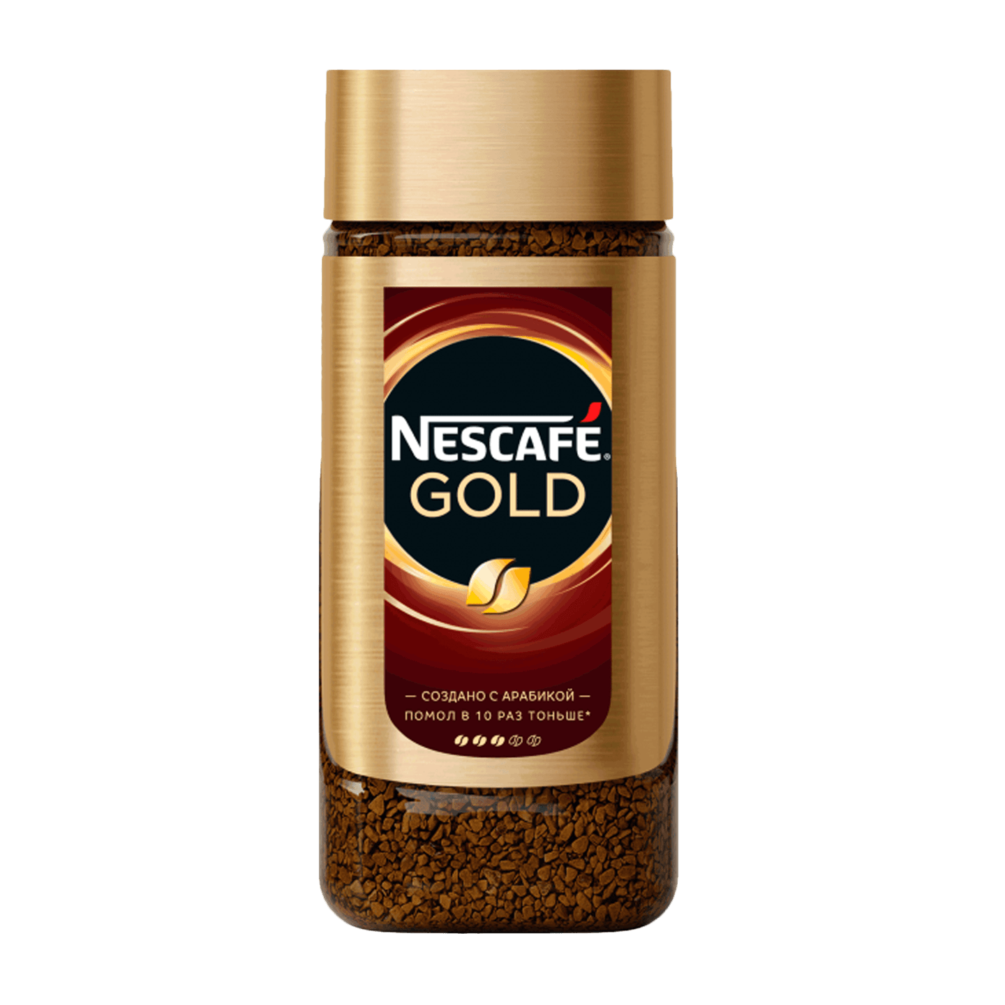 Кофе «Nescafe» Gold растворимый с добавлением молотого