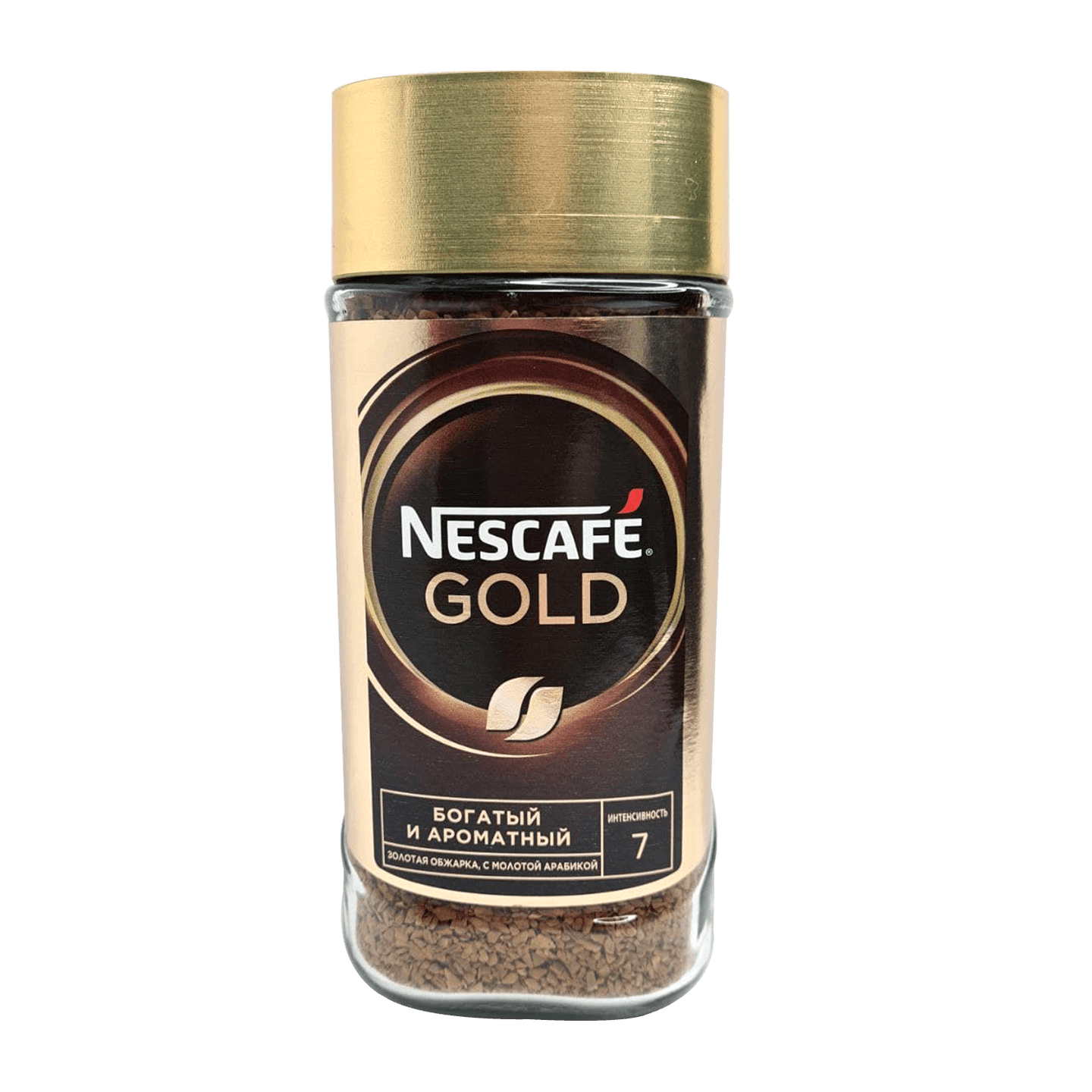 Кофе «Nescafe» Gold растворимый с добавлением натурального