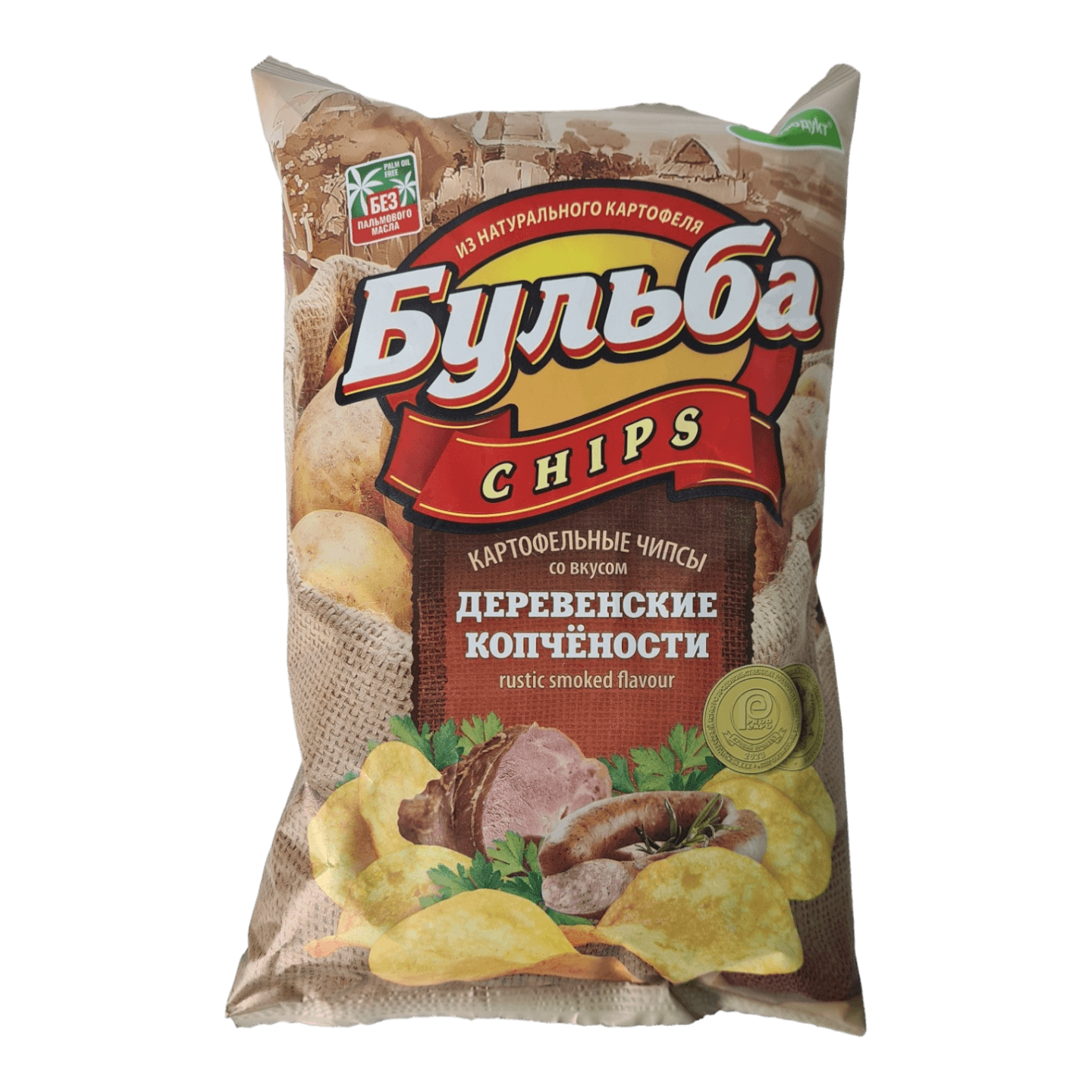Чипсы «Бульба Chips» деревенскме копчености