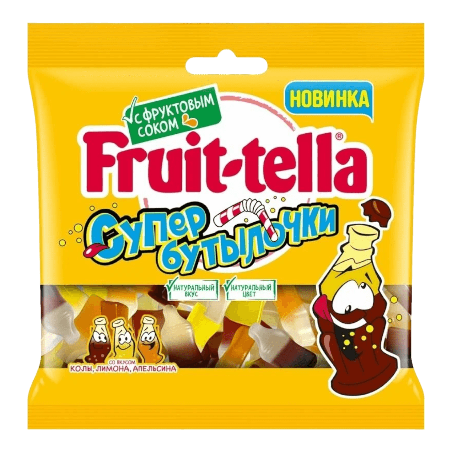 Мармелад  «Fruit-tella» супер бутылочки 